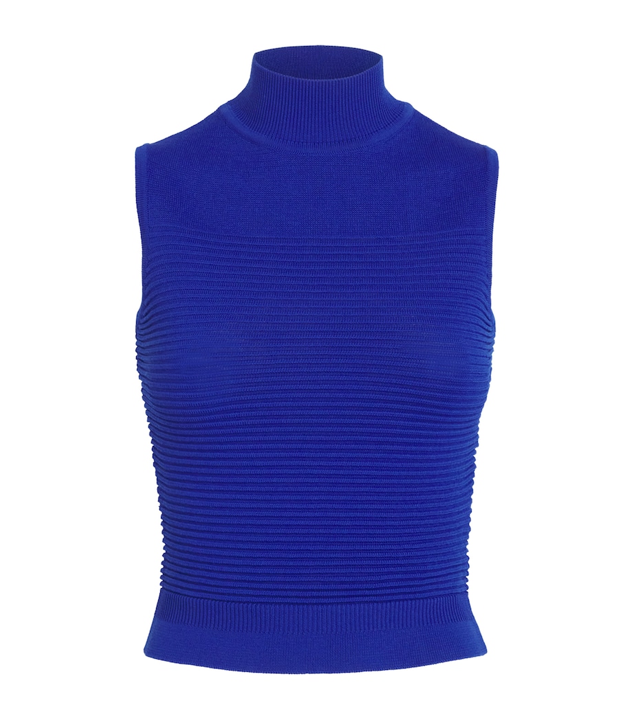 Edeline Lee Womens Knitted Tank Top Roy/royal Blue Image 1