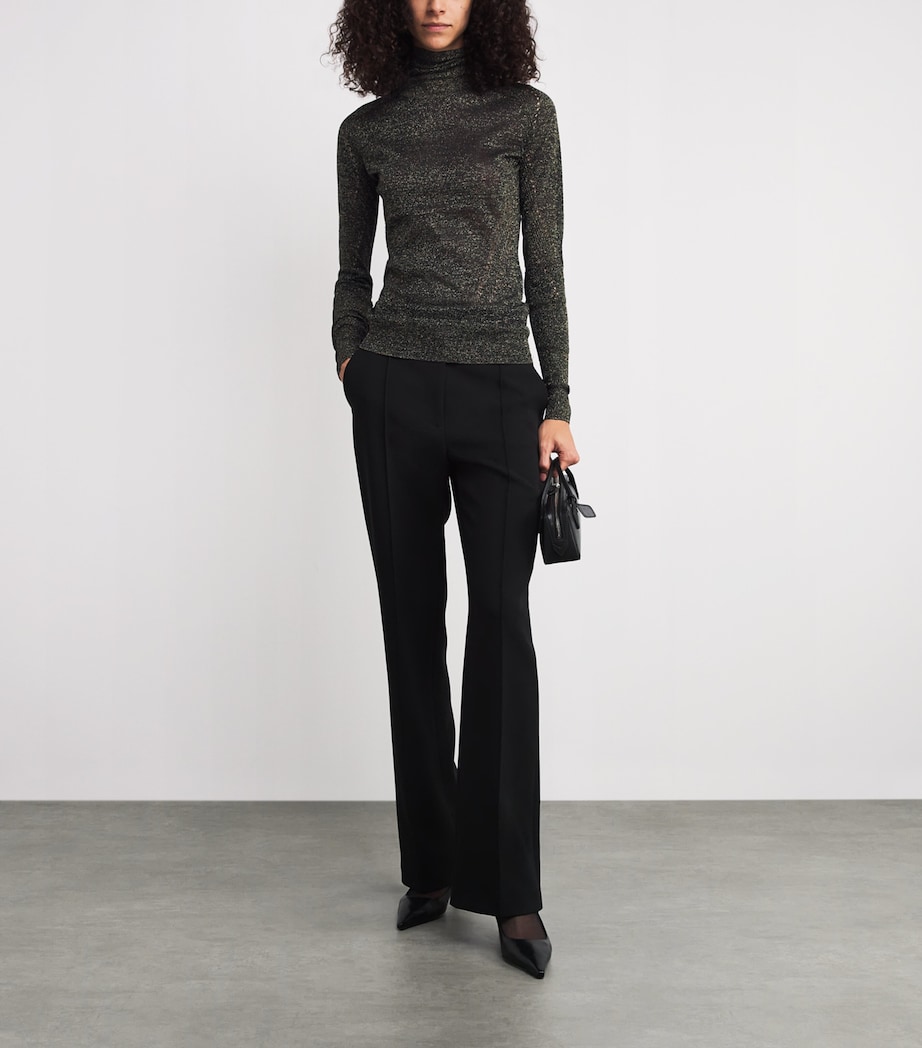 Metallic Lurex Leblanc Sweater BLACK/GILT Image 2