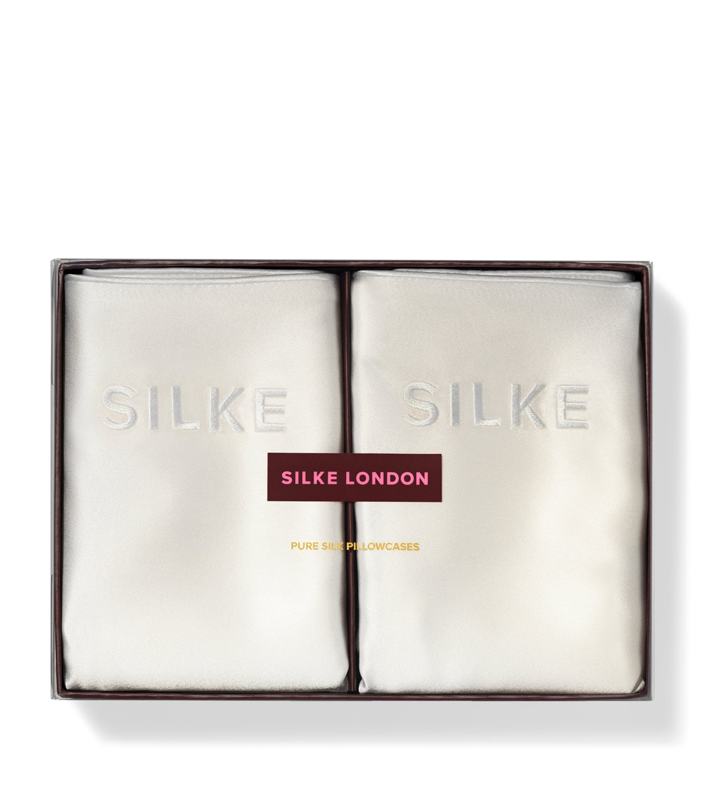 Mulberry Silk Queen Pillowcase (Set of 2) WHITE Image 2