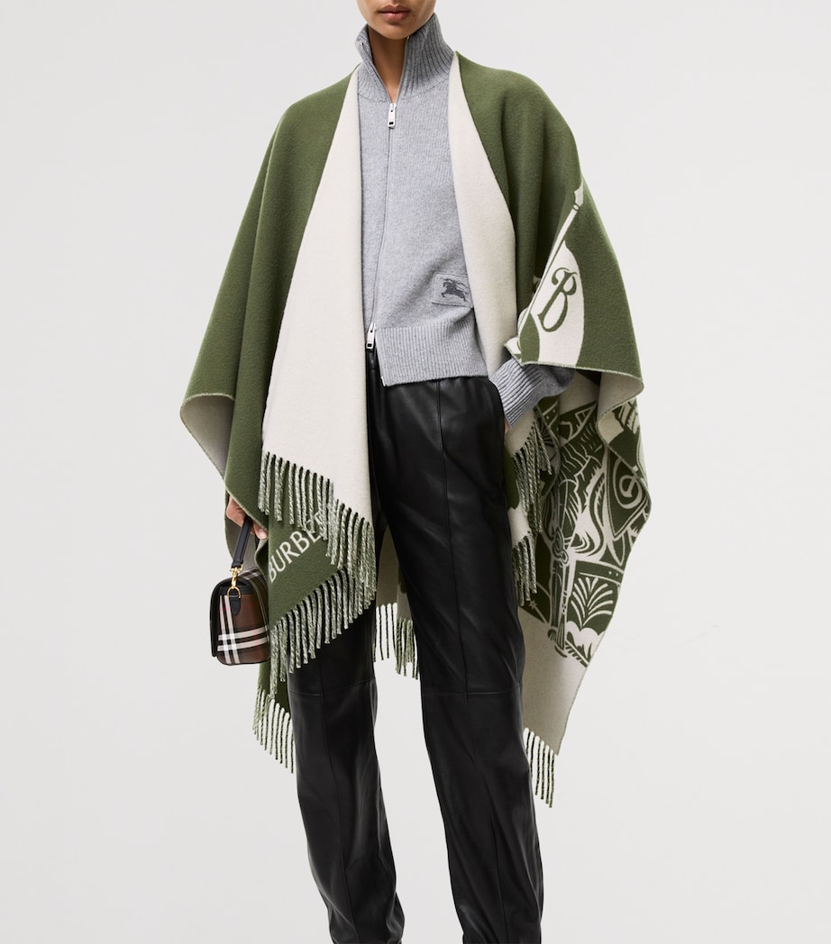 Burberry Wool-Cashmere EKD Cape Pea Green Image 2