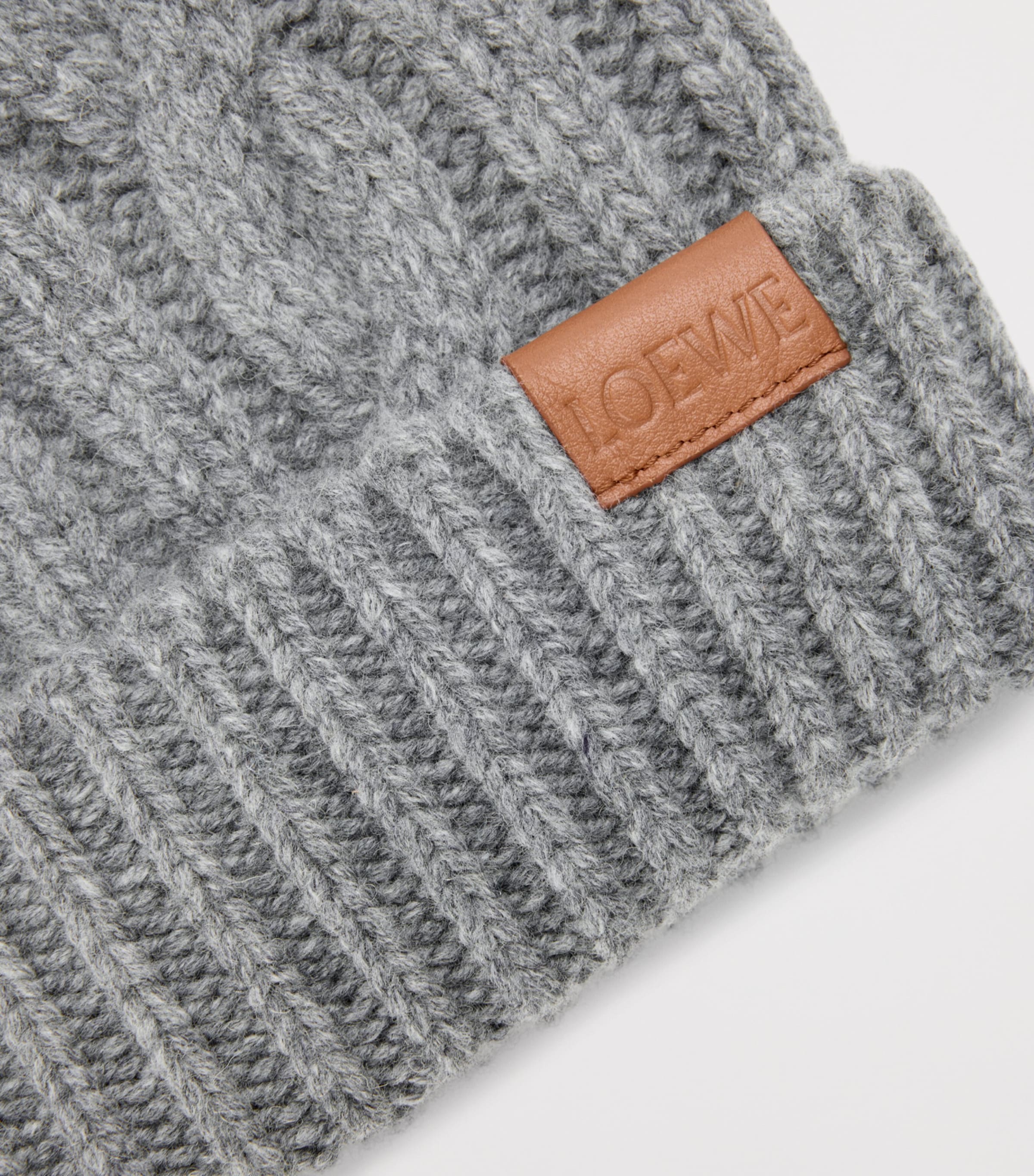 Wool Beanie GREY MELANGE Image 4