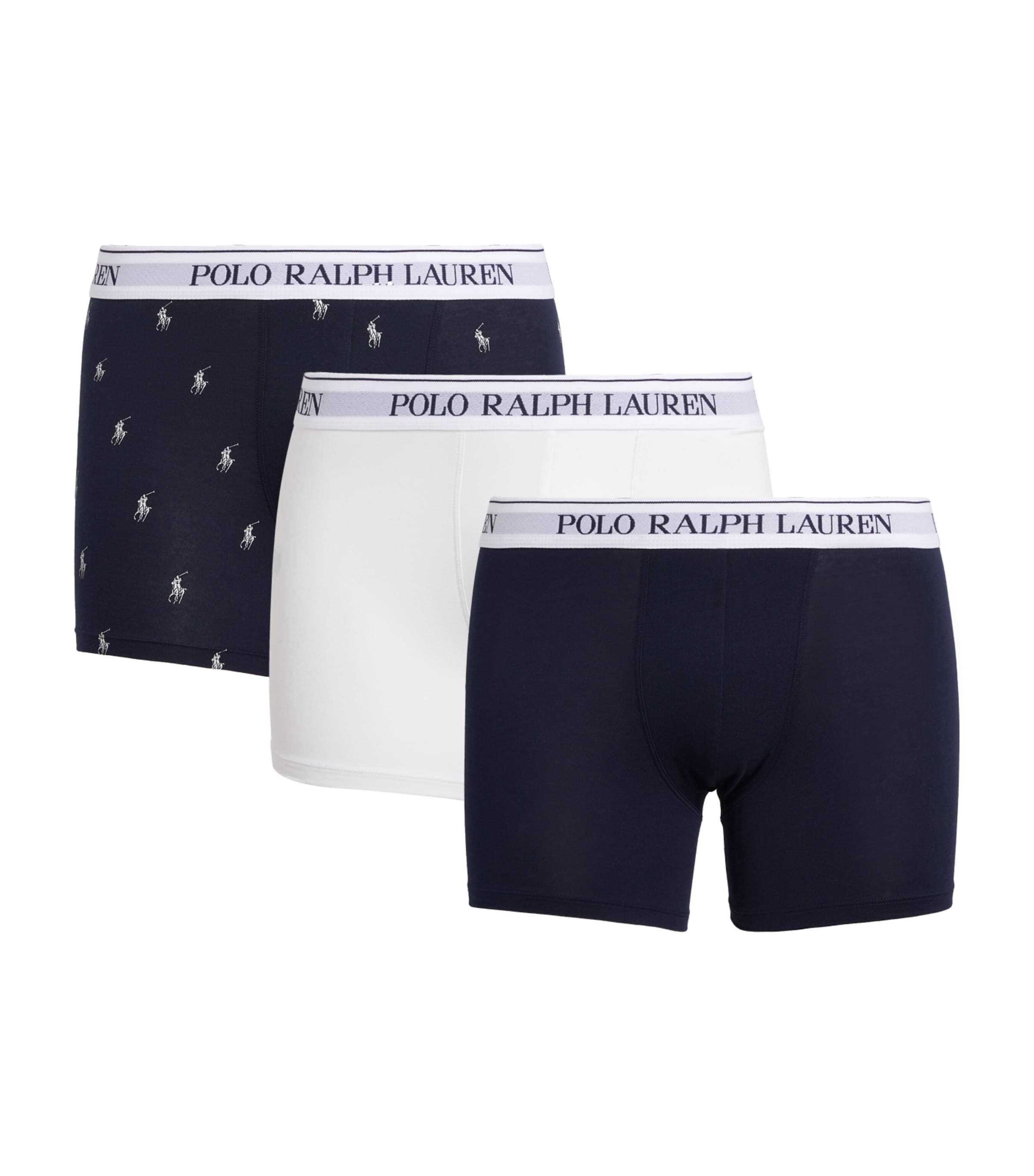 Polo Ralph Lauren Stretch-cotton Printed Boxer Briefs In Multi