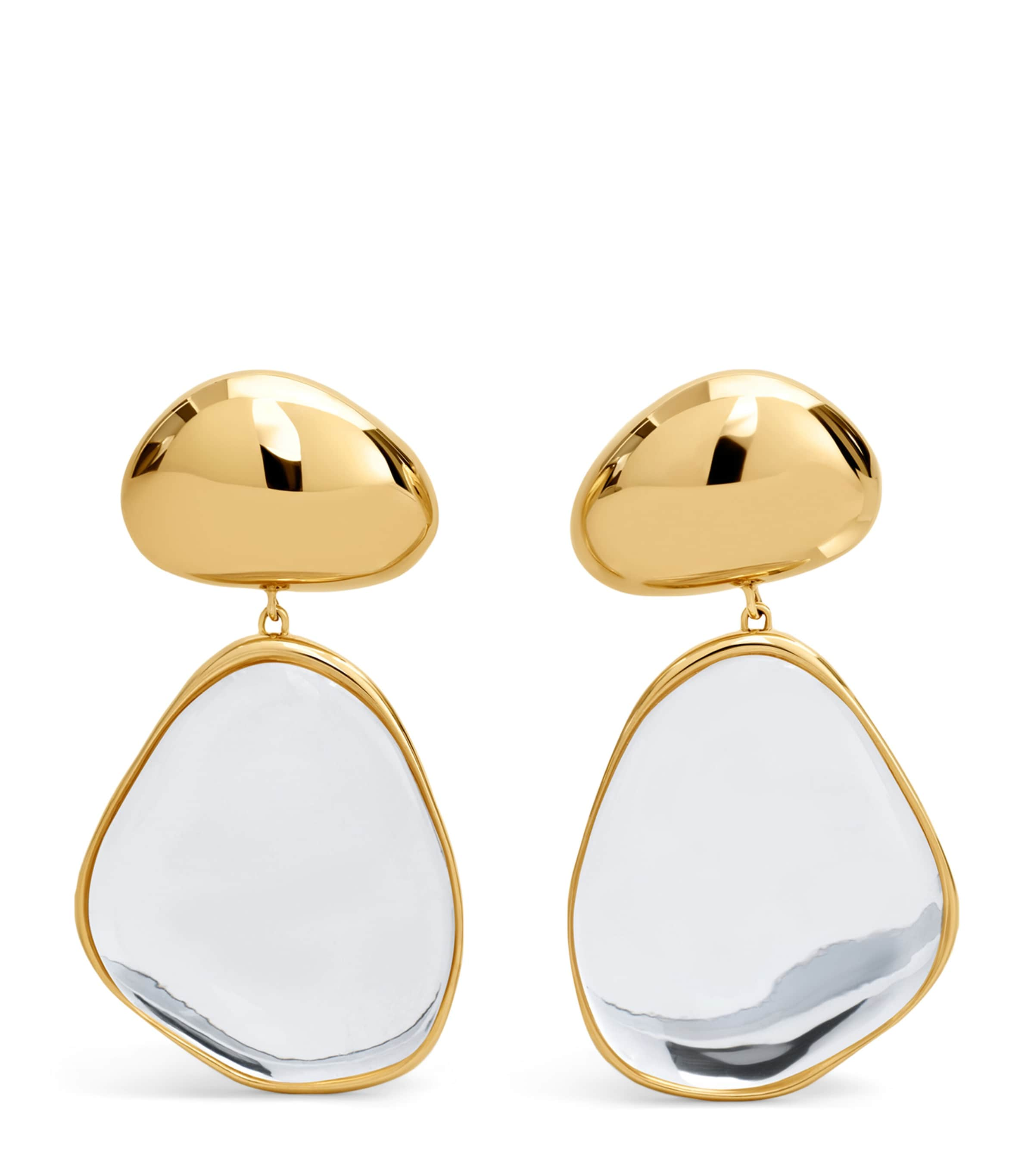 Alaïa Specchio Drop Earrings In Clear