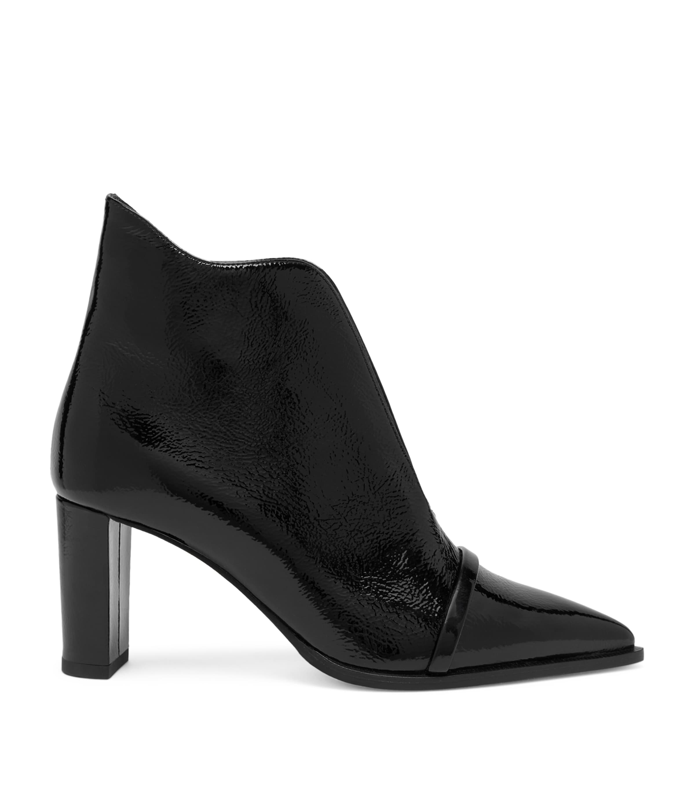 Malone Souliers Patent Leather Clara Ankle Boots 70 In Black