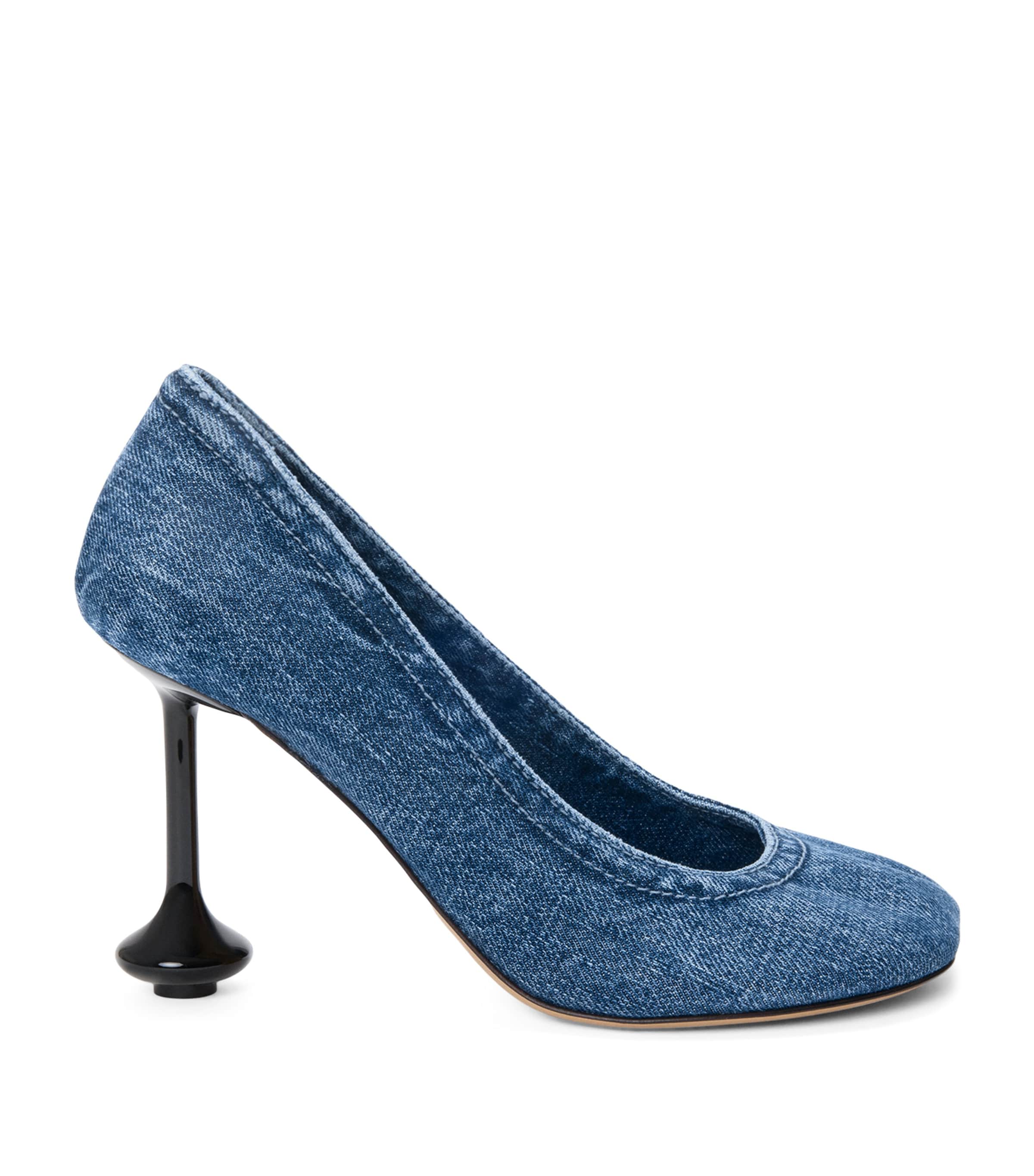 Loewe Toy Denim Drop Stiletto Pumps In Blue