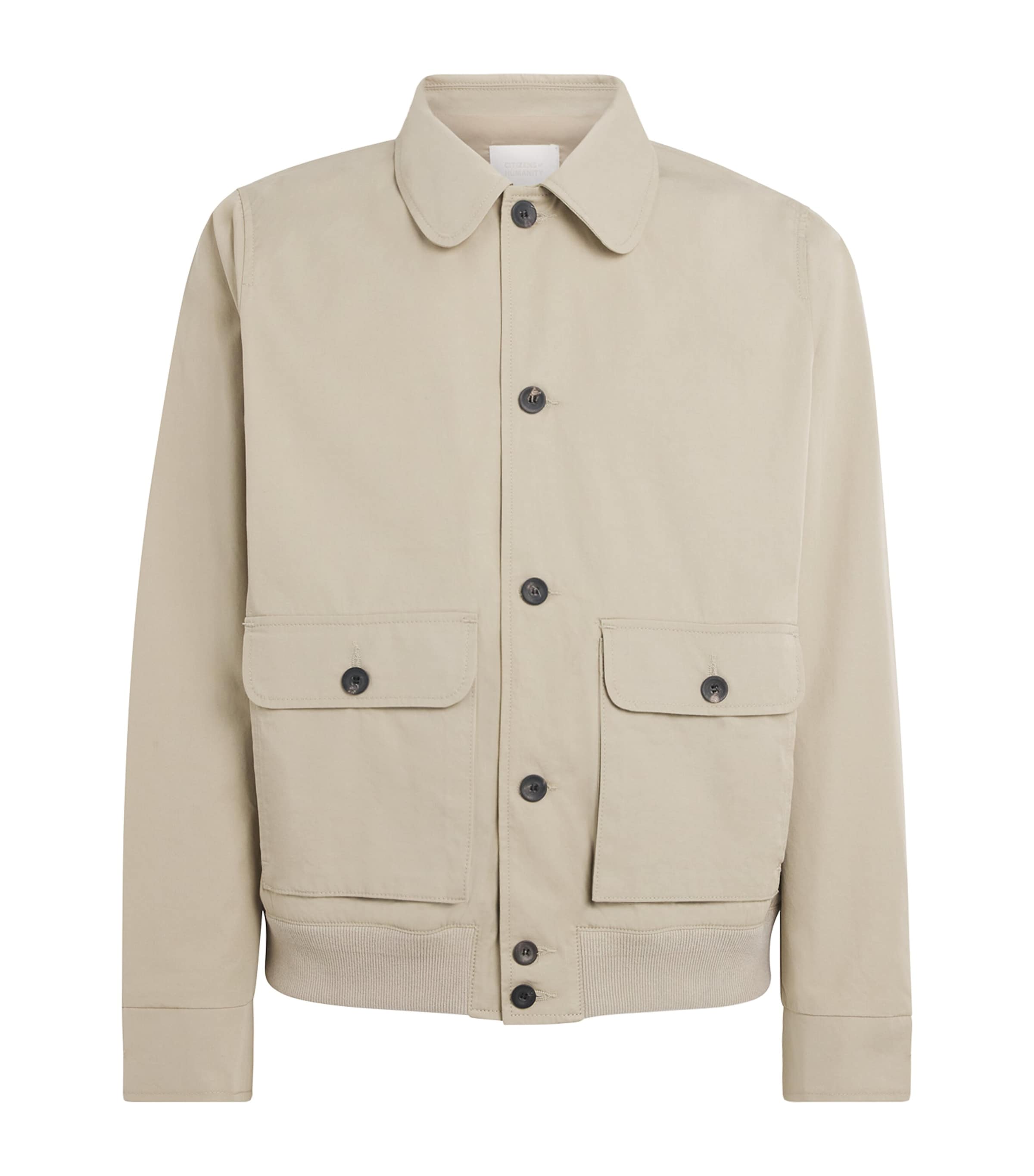 Citizens of Humanity Mens Cotton Utility Jacket Wheat Image 1