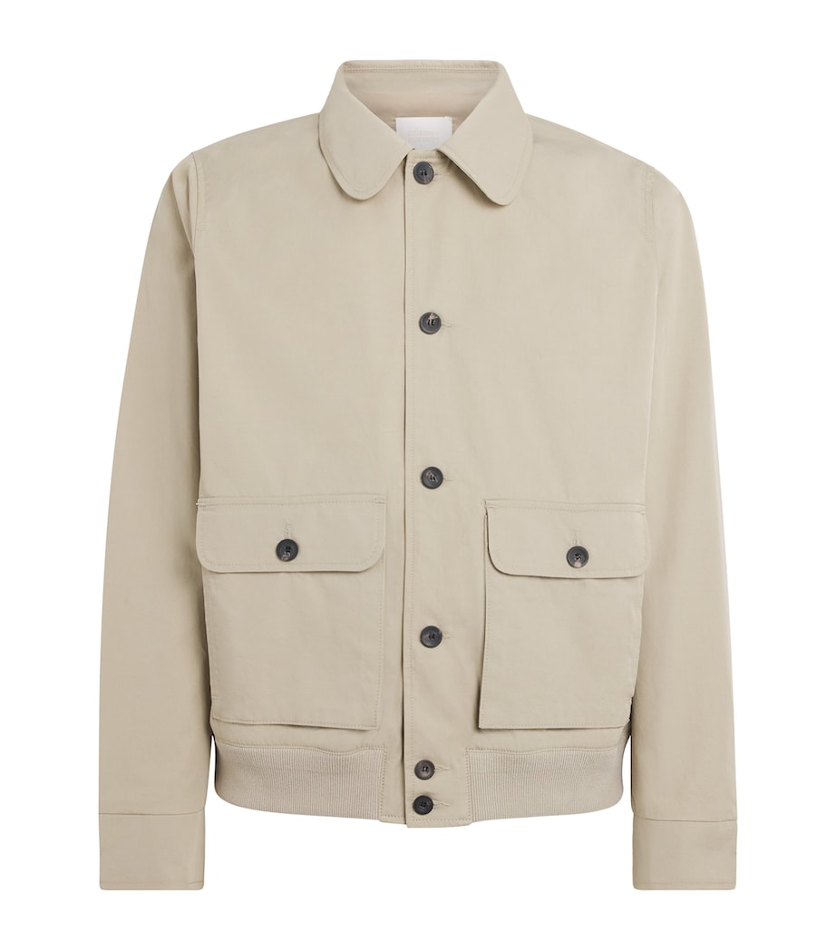 Citizens of Humanity Mens Cotton Utility Jacket Wheat Image 1