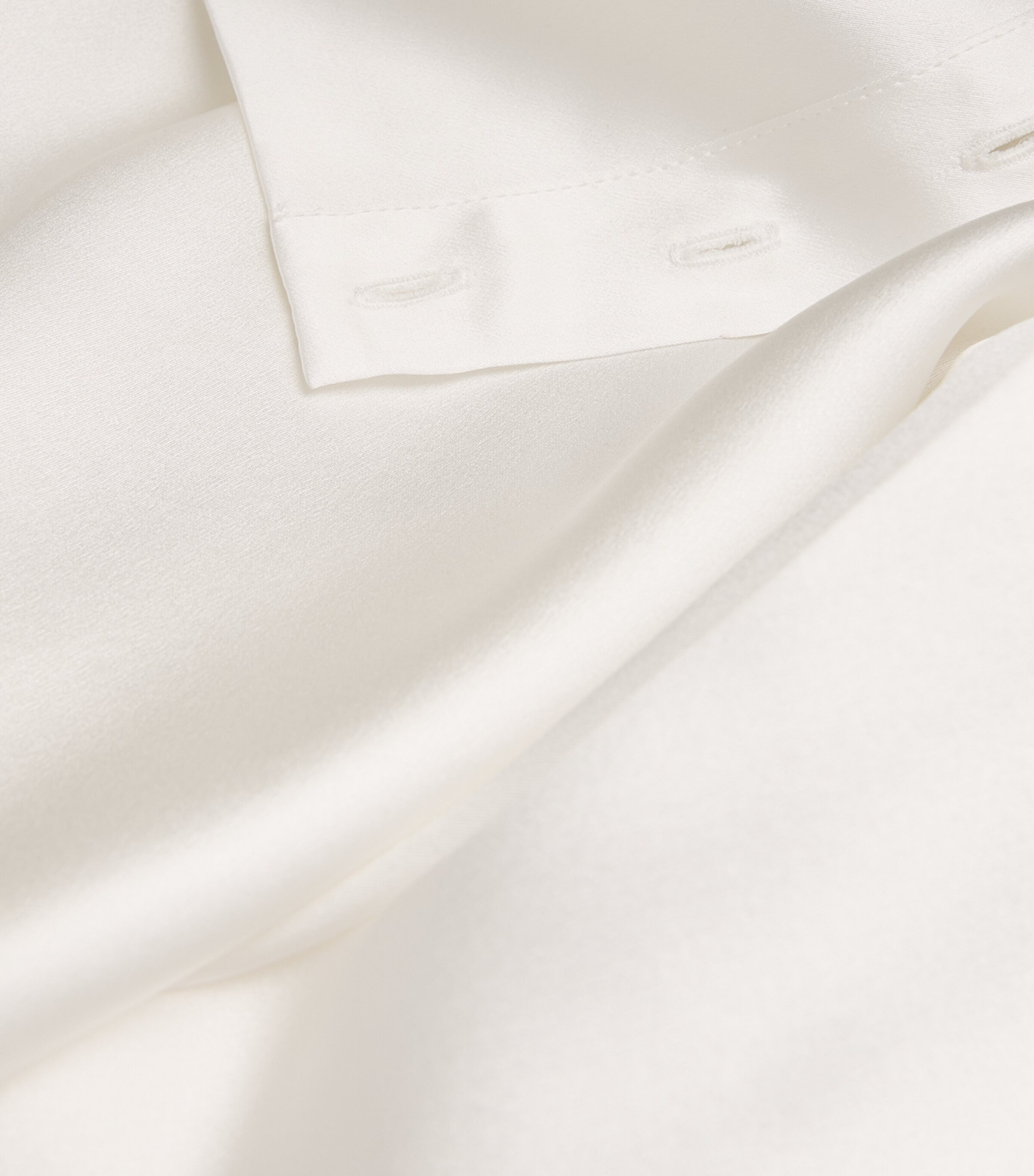 Laura Pitharas Womens Silk Mock-Neck Shirt Ivory Image 5