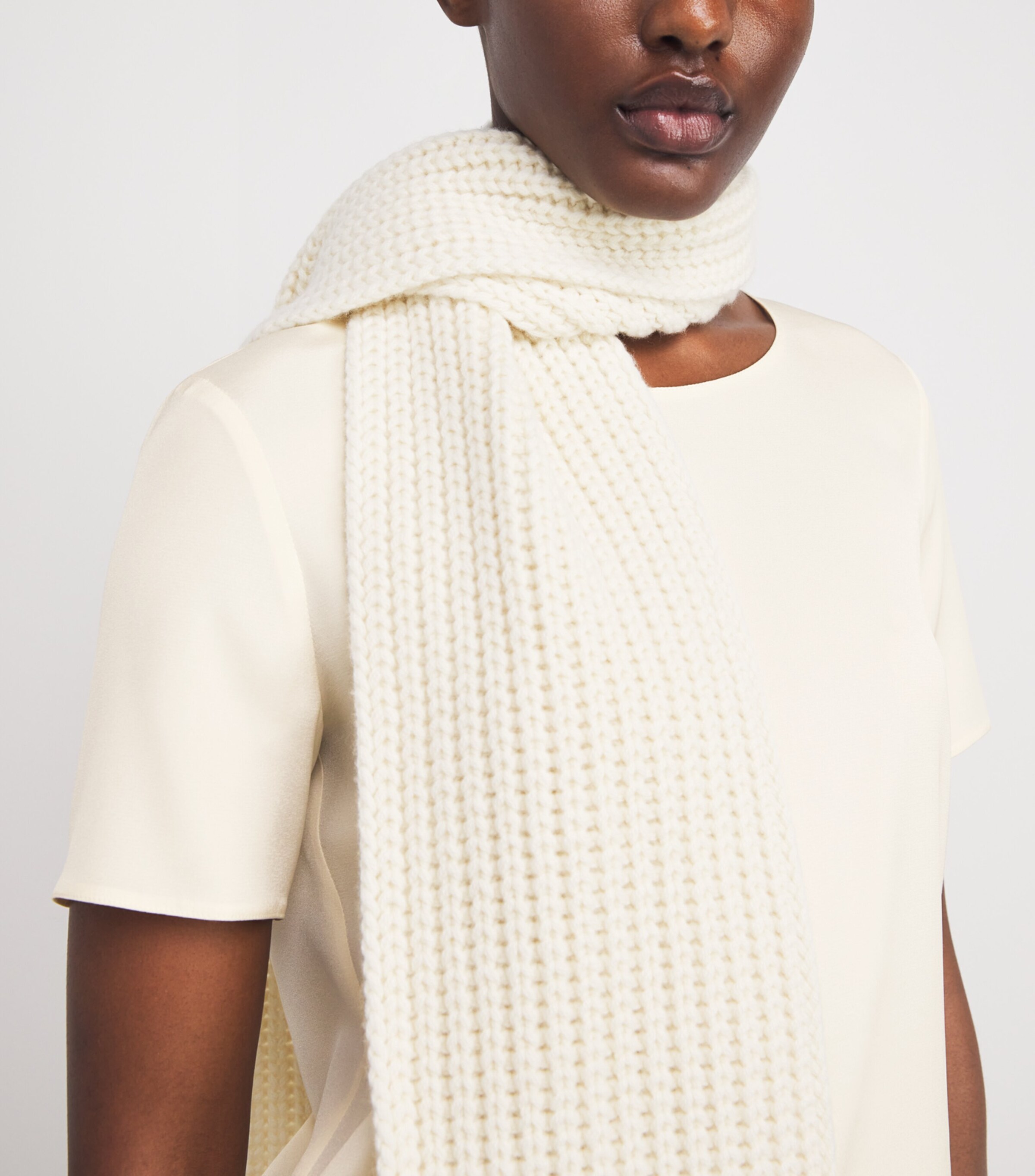 Stretch-Silk T-Shirt IVORY Image 6