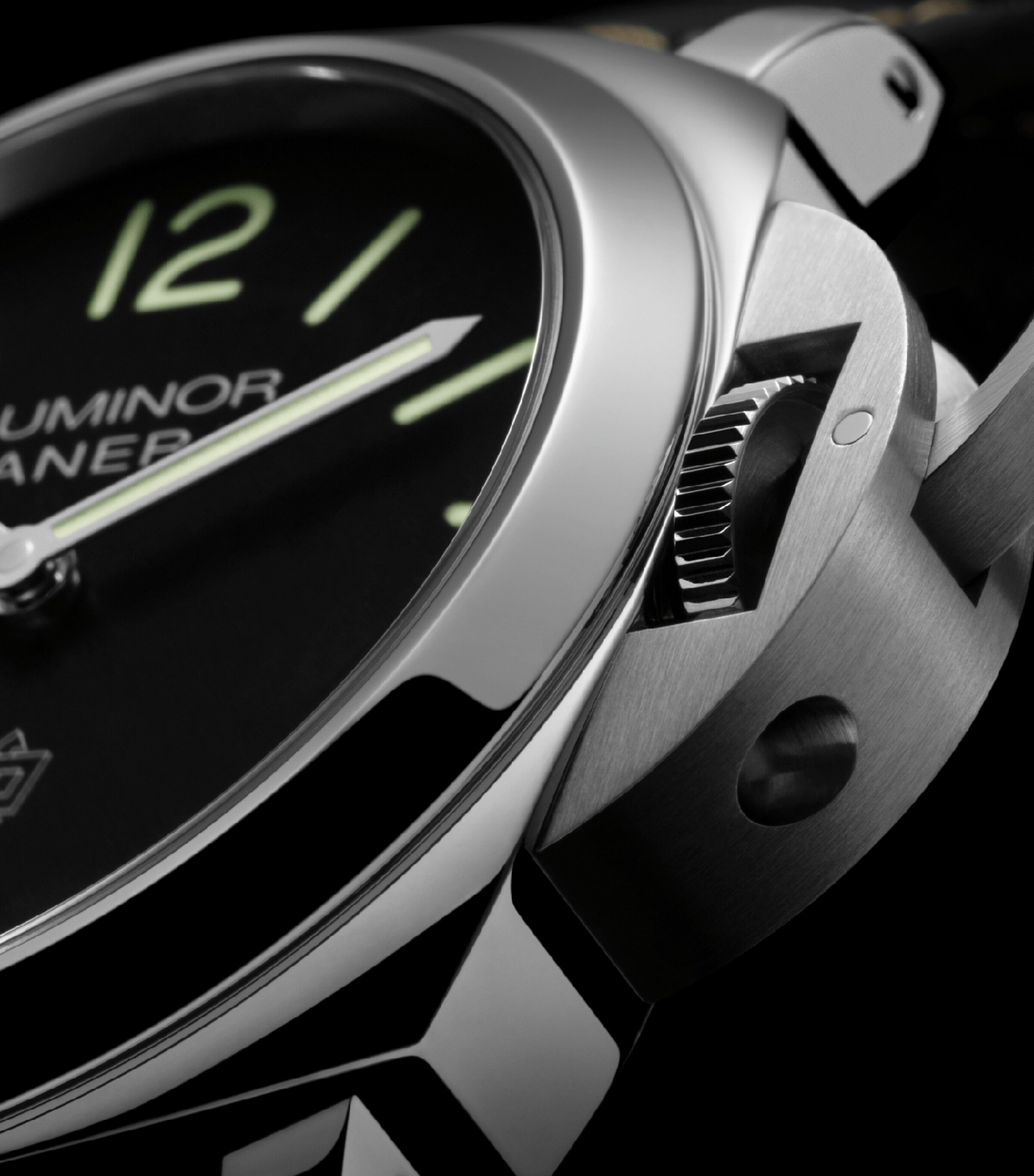 Panerai Stainless Steel Luminor Watch 44mm Black Image 4