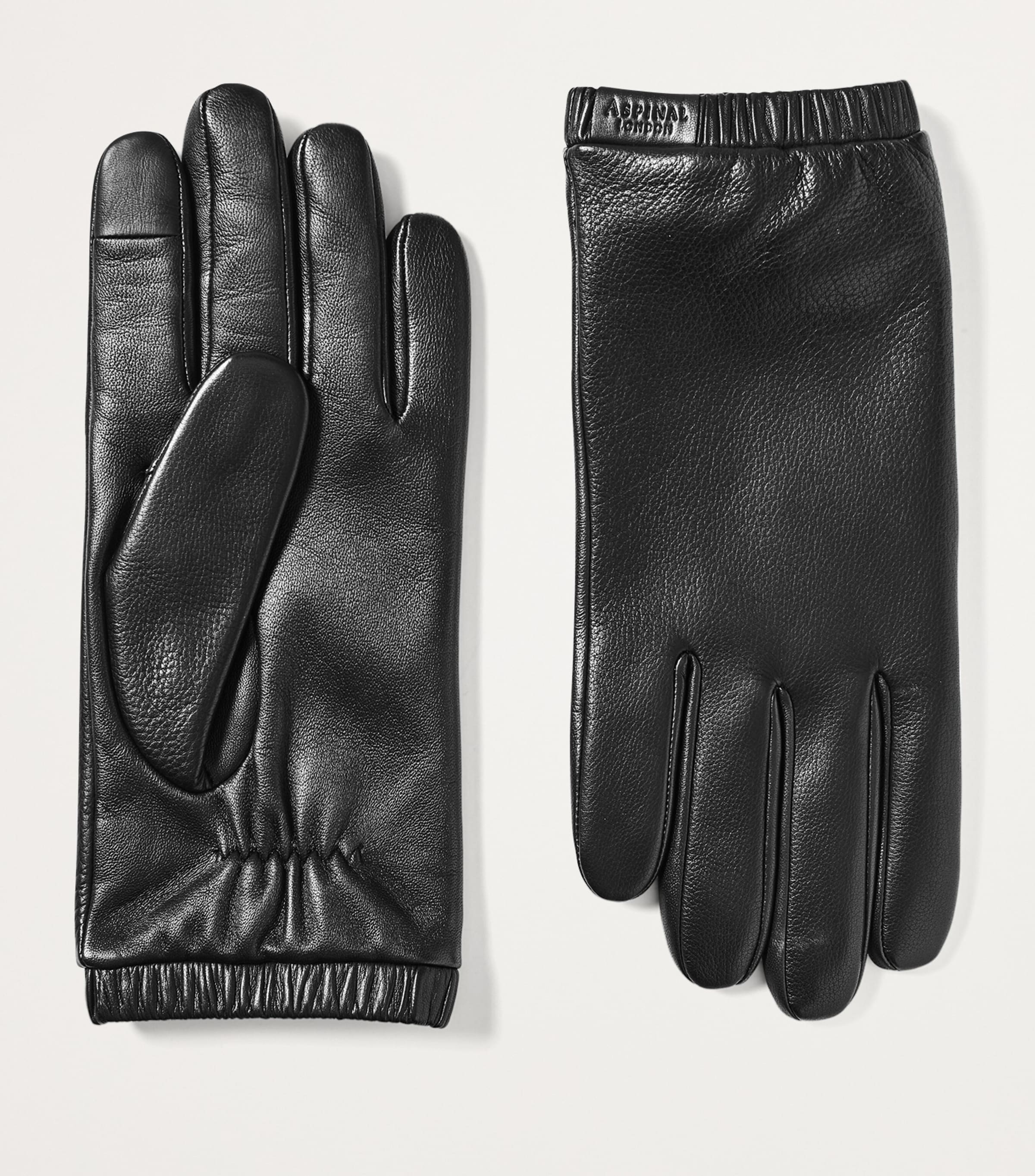 Men's Nappa Leather Gloves (Medium) BLACK Image 2