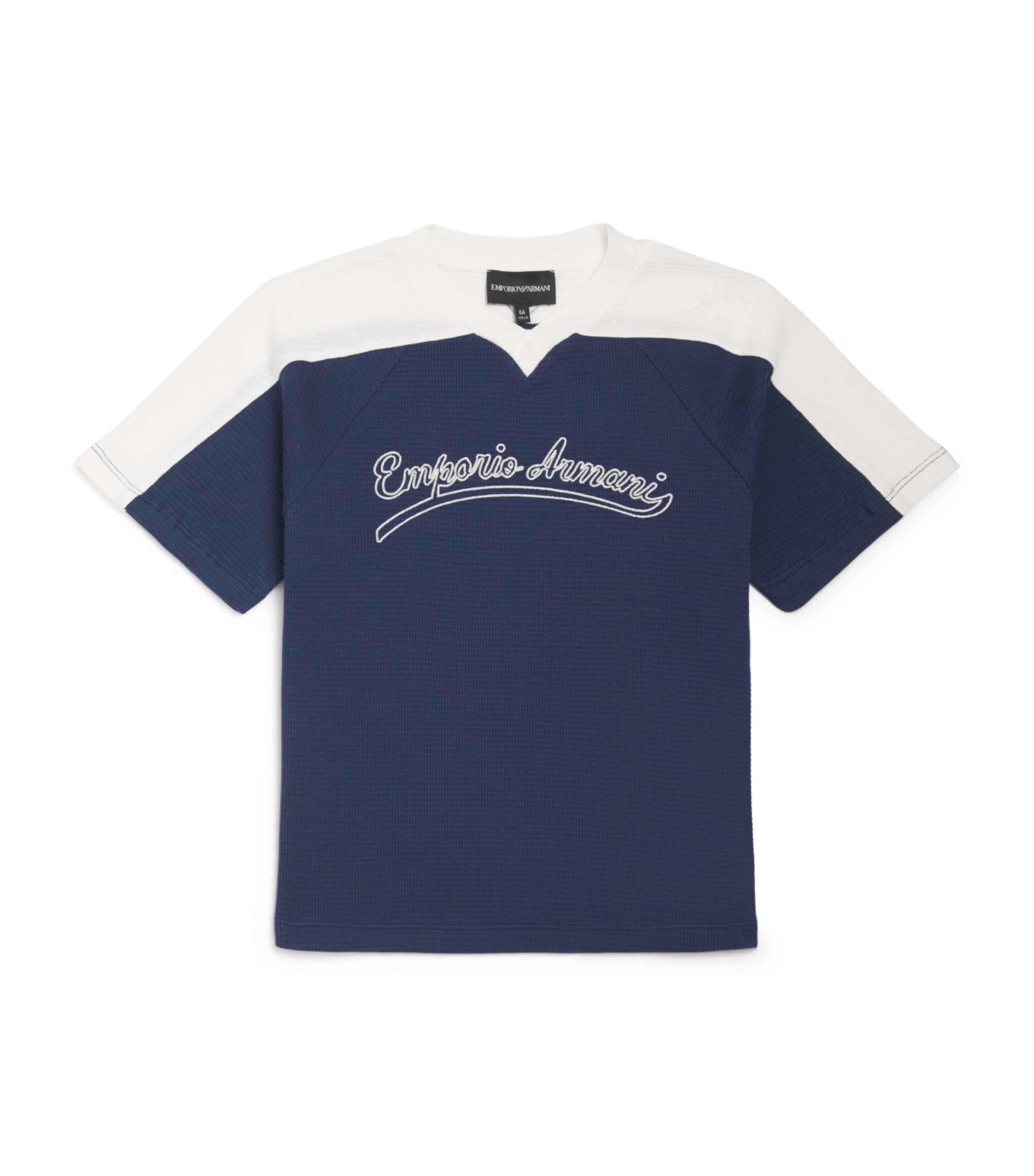 Two-Tone Logo Embroidered T-Shirt (4-14 Years) DRESS BLUES Image 1