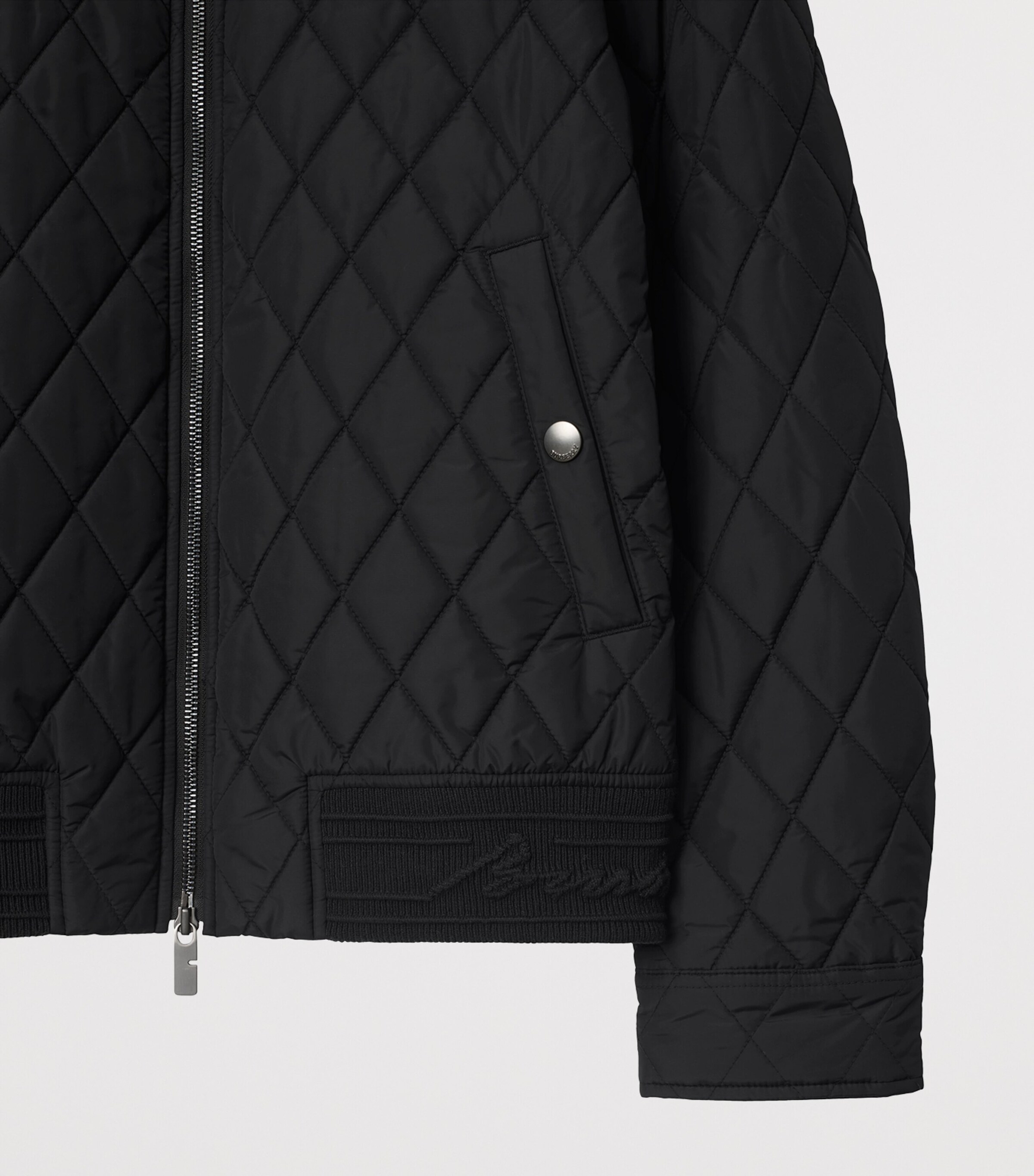 Burberry Mens Water-Resistant Quilted Jacket Black Image 6