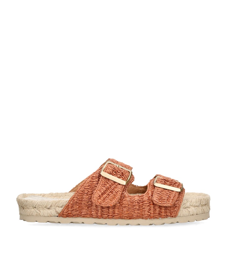 Raffia Yucatan Sandals RUST COMB Image 1