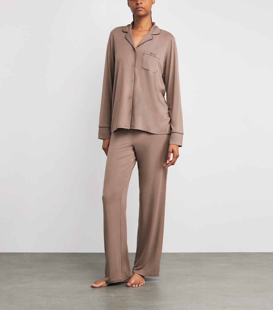 Soft Lounge Long Pyjamas FOSSIL Image 2