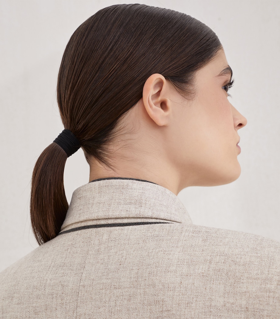 Virgin Wool-Cashmere Twill Flannel Blazer C012 Image 7