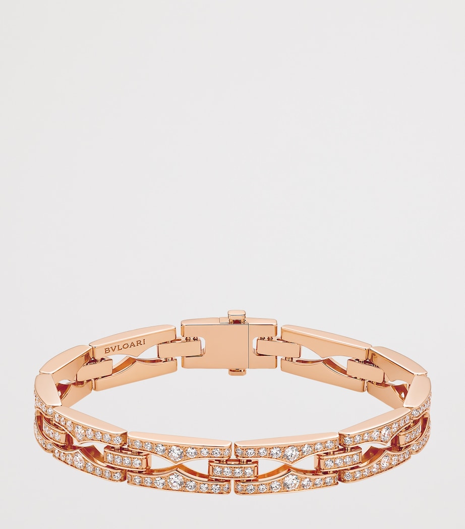 Bvlgari Rose Gold and Diamond B.zero1 Rock Bracelet Gold Image 2