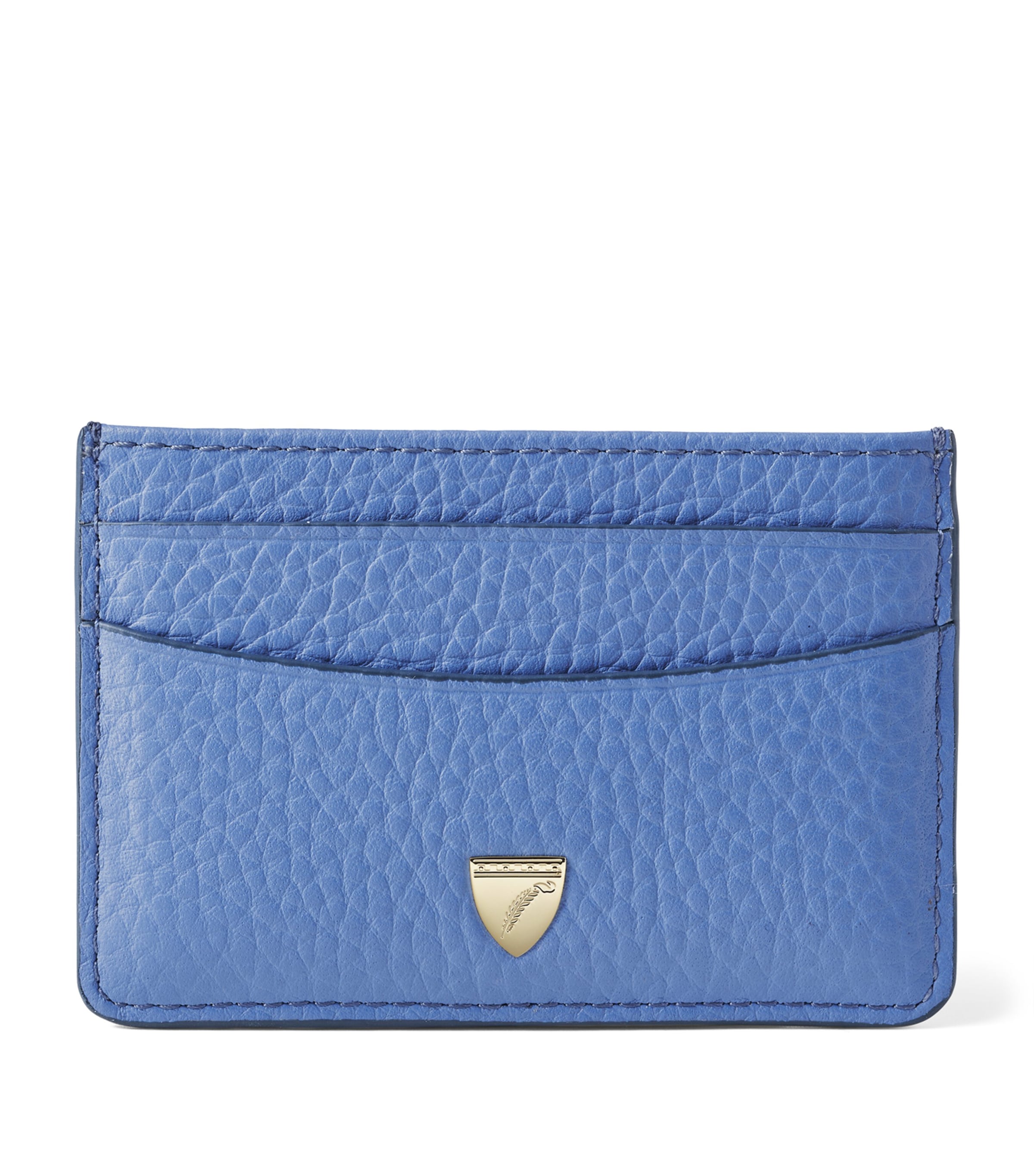 Aspinal Of London Womens Capri Blue Slim Leather Card Holder In Blue