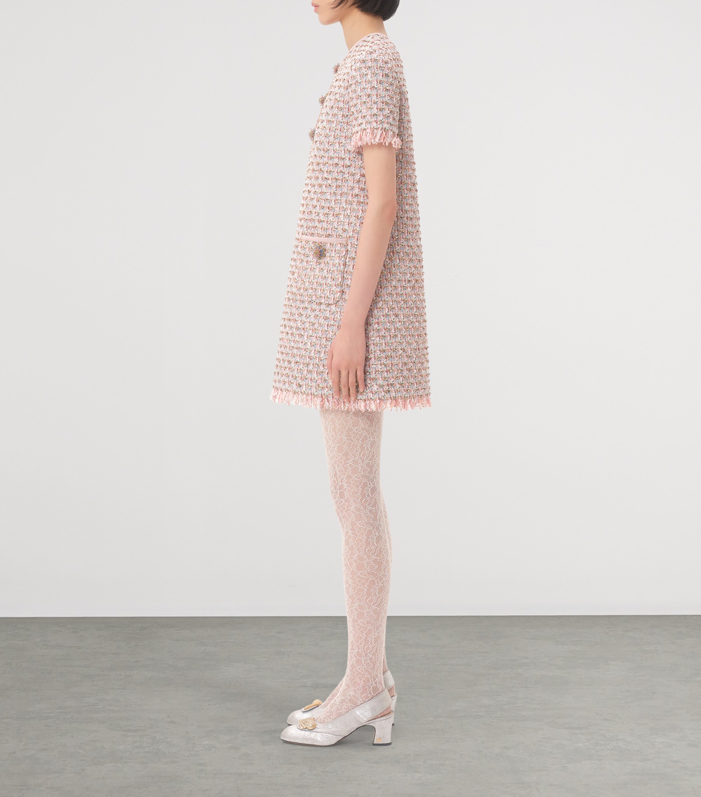 Valentino Womens Tweed Mini Dress Image 3