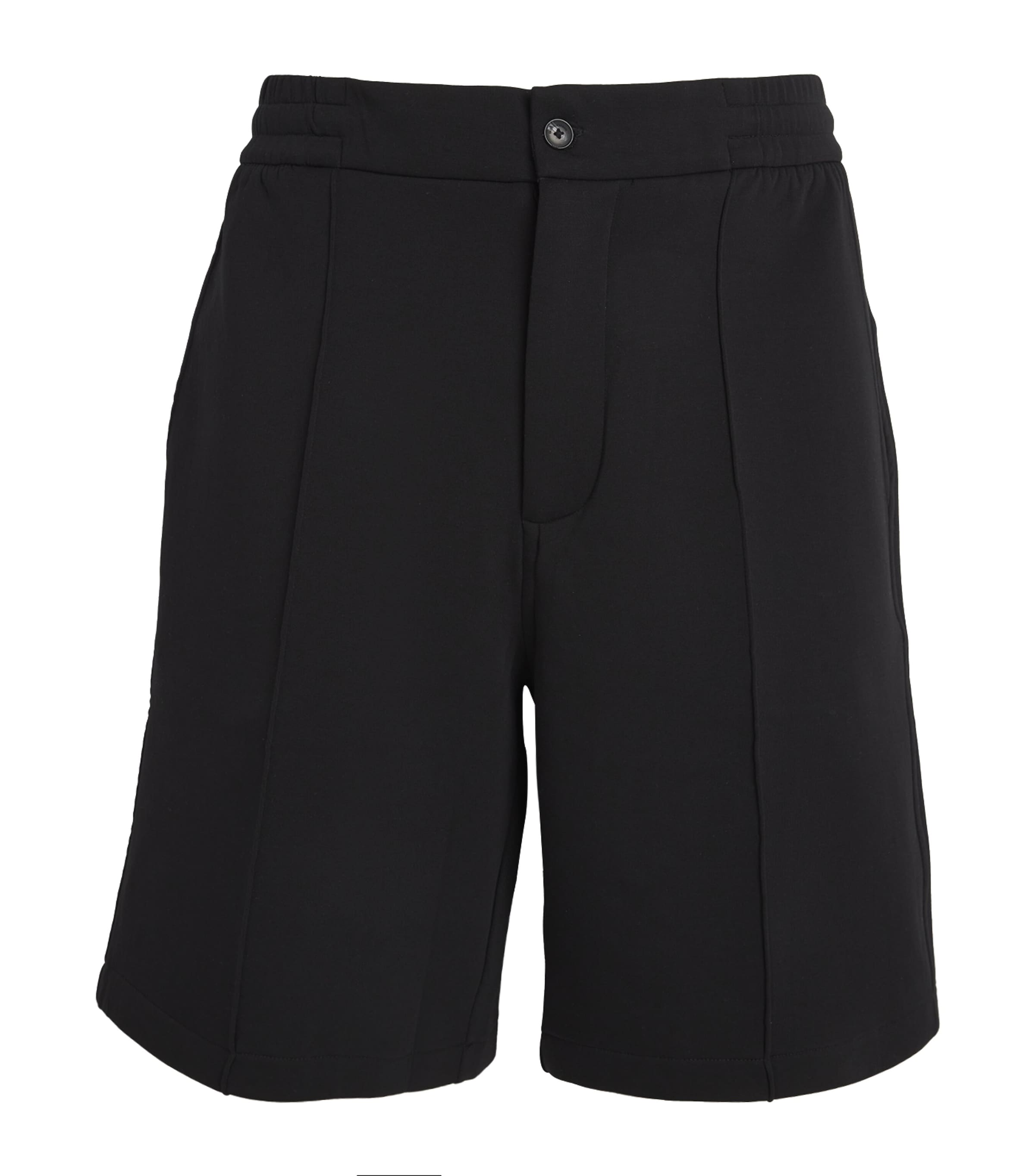 Emporio Armani Cotton-blend Shorts In Black