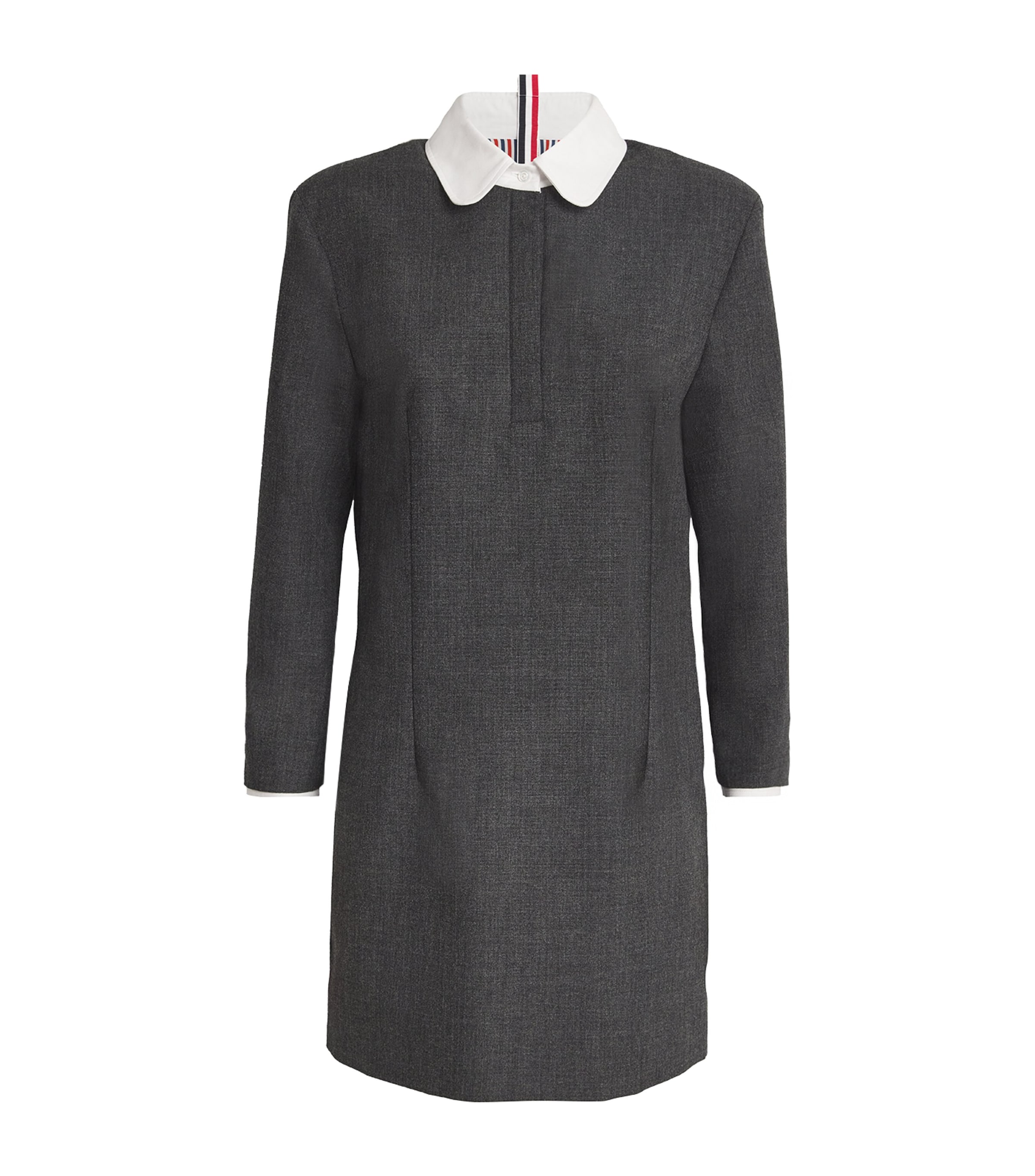 Thom Browne Wool Mini Dress In Grey