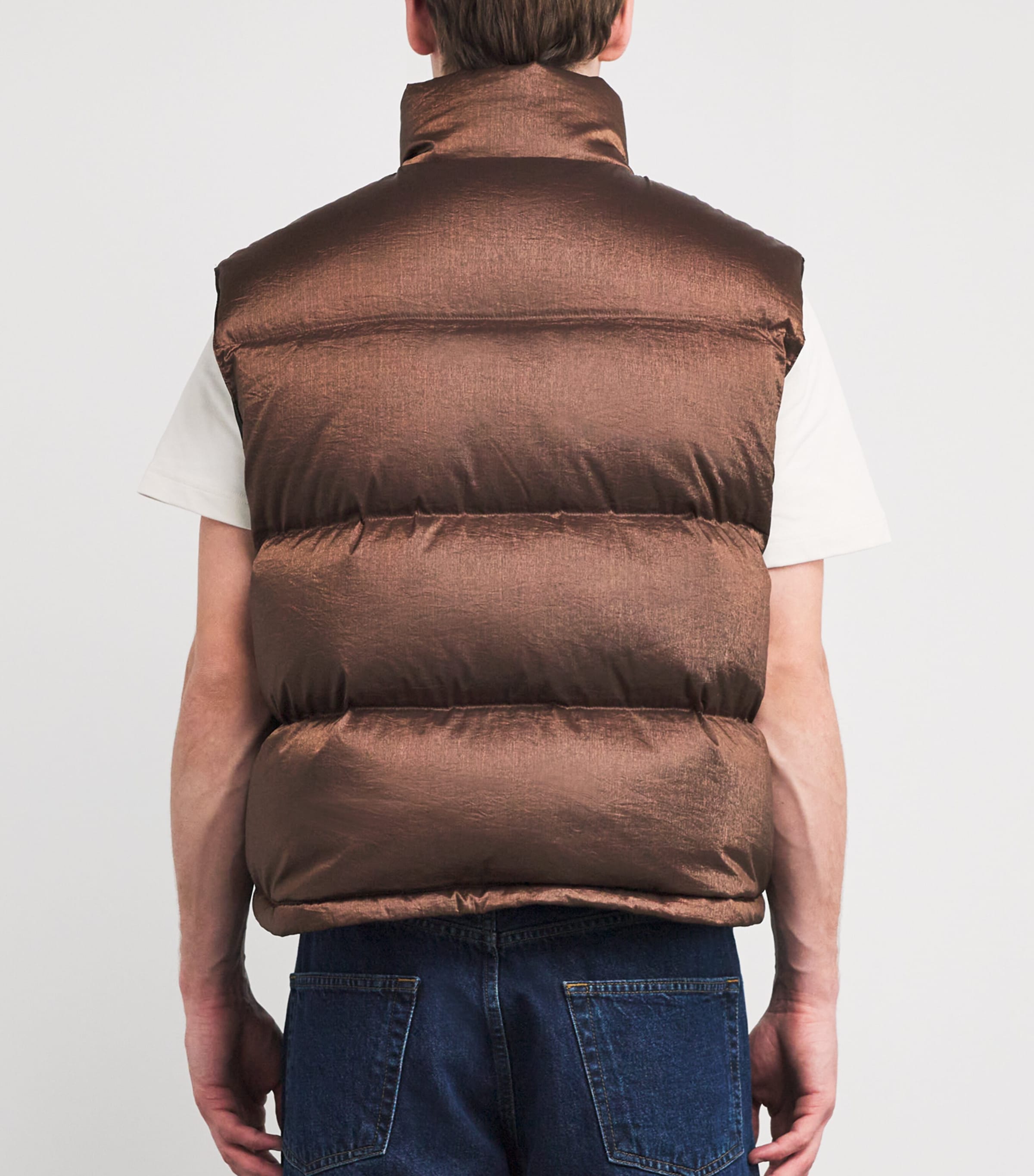 Down-Filled Gilet COFFEE 350 Image 4