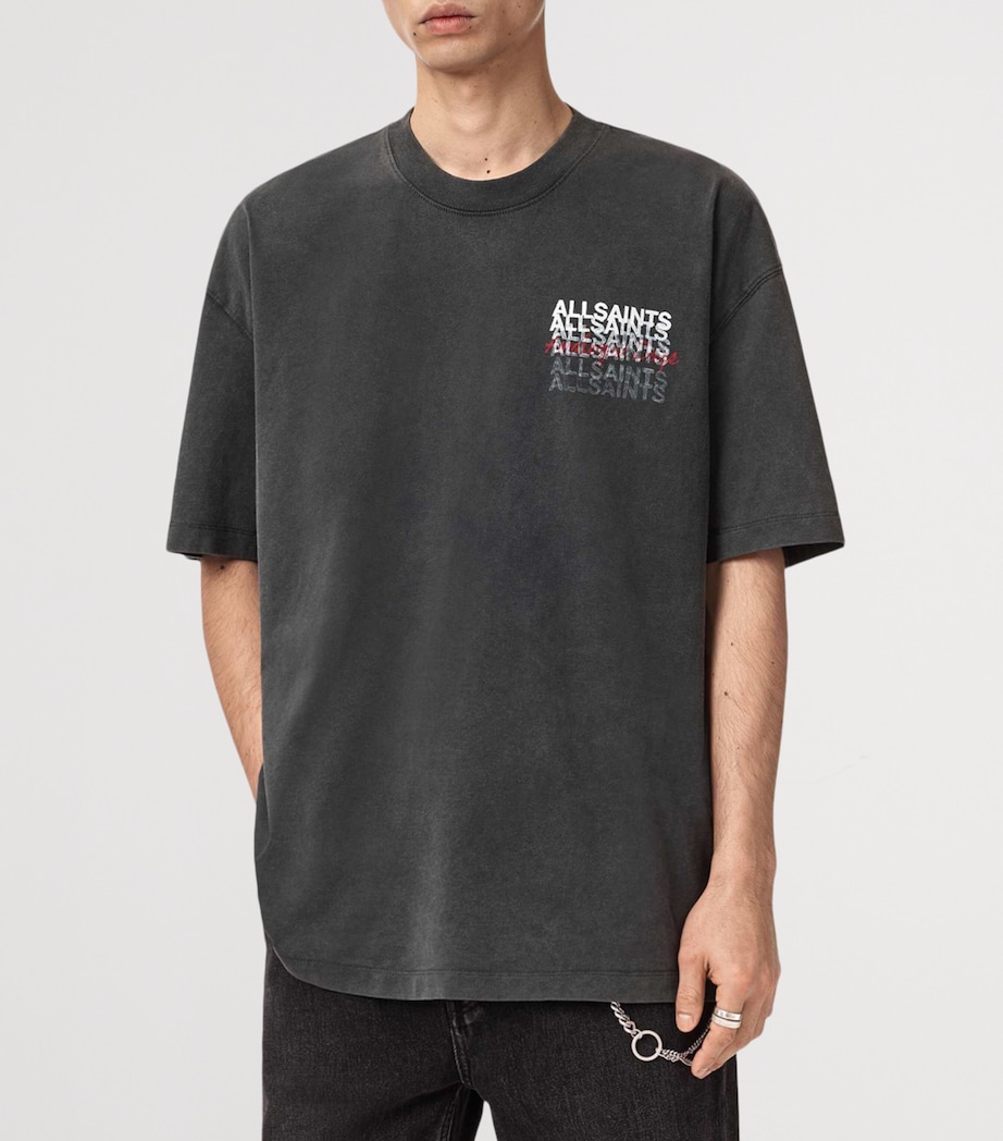 Organic Cotton Graphene Oversized T-Shirt WASHED BLACK Image 5