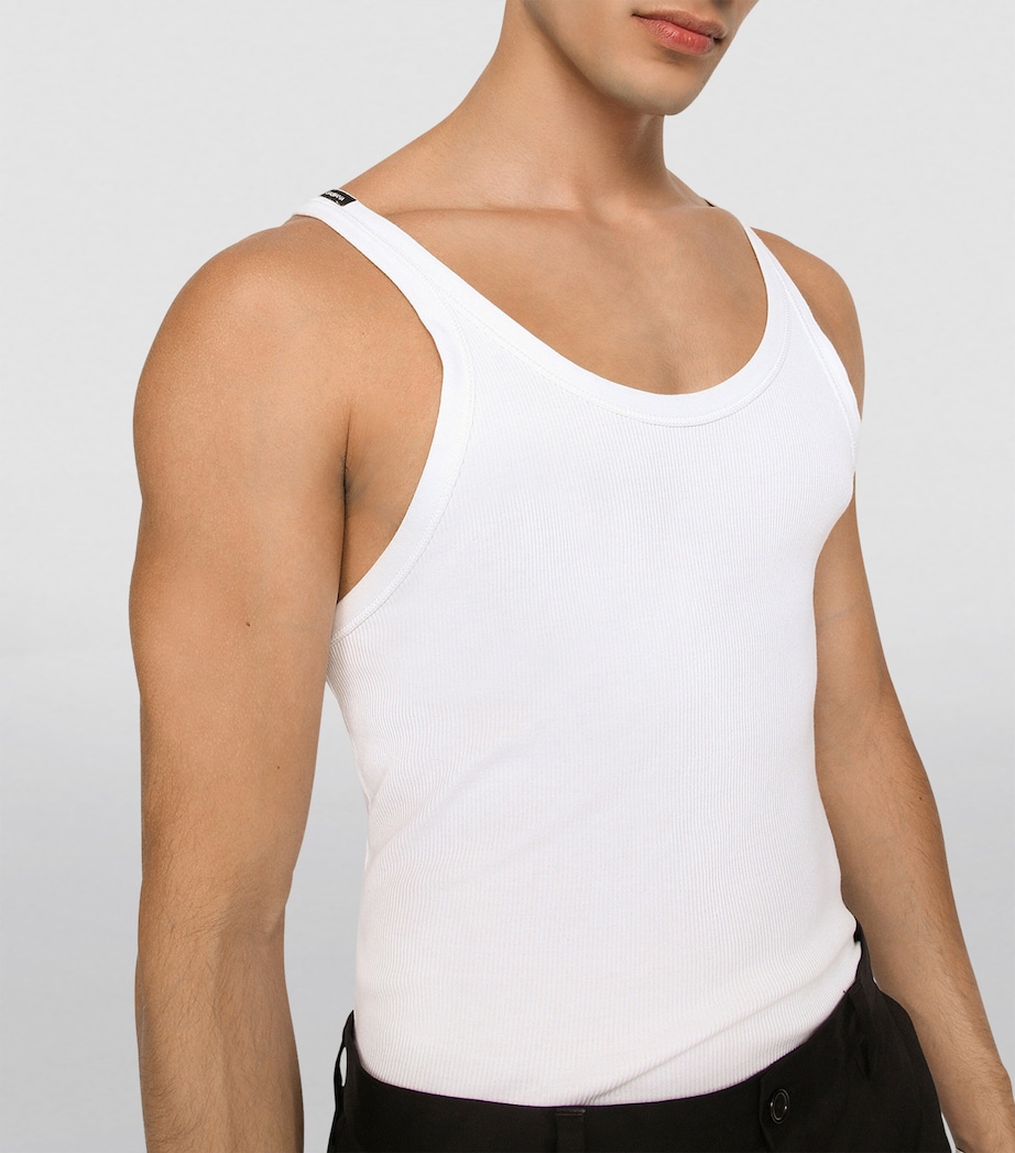 Cotton Tank Top W0800-OPTICAL WHITE Image 3