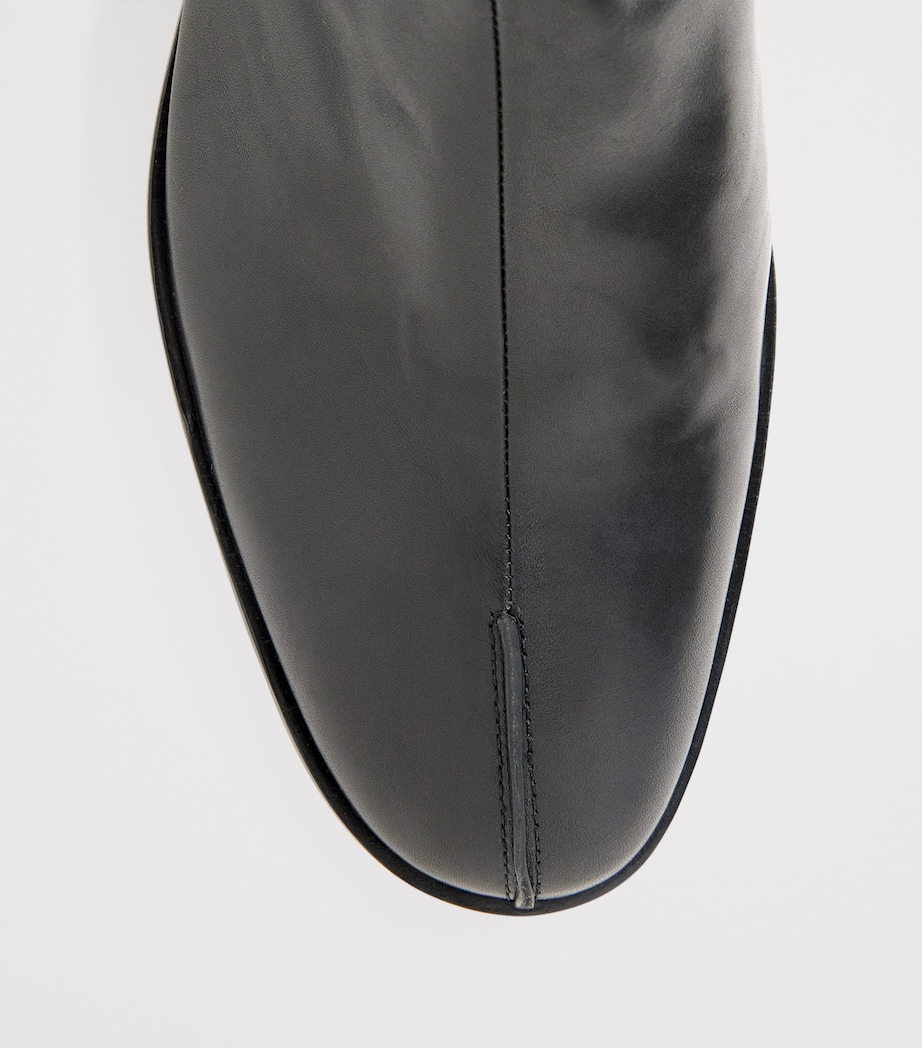 Leather Ankle Boots T8013 - BLACK Image 5