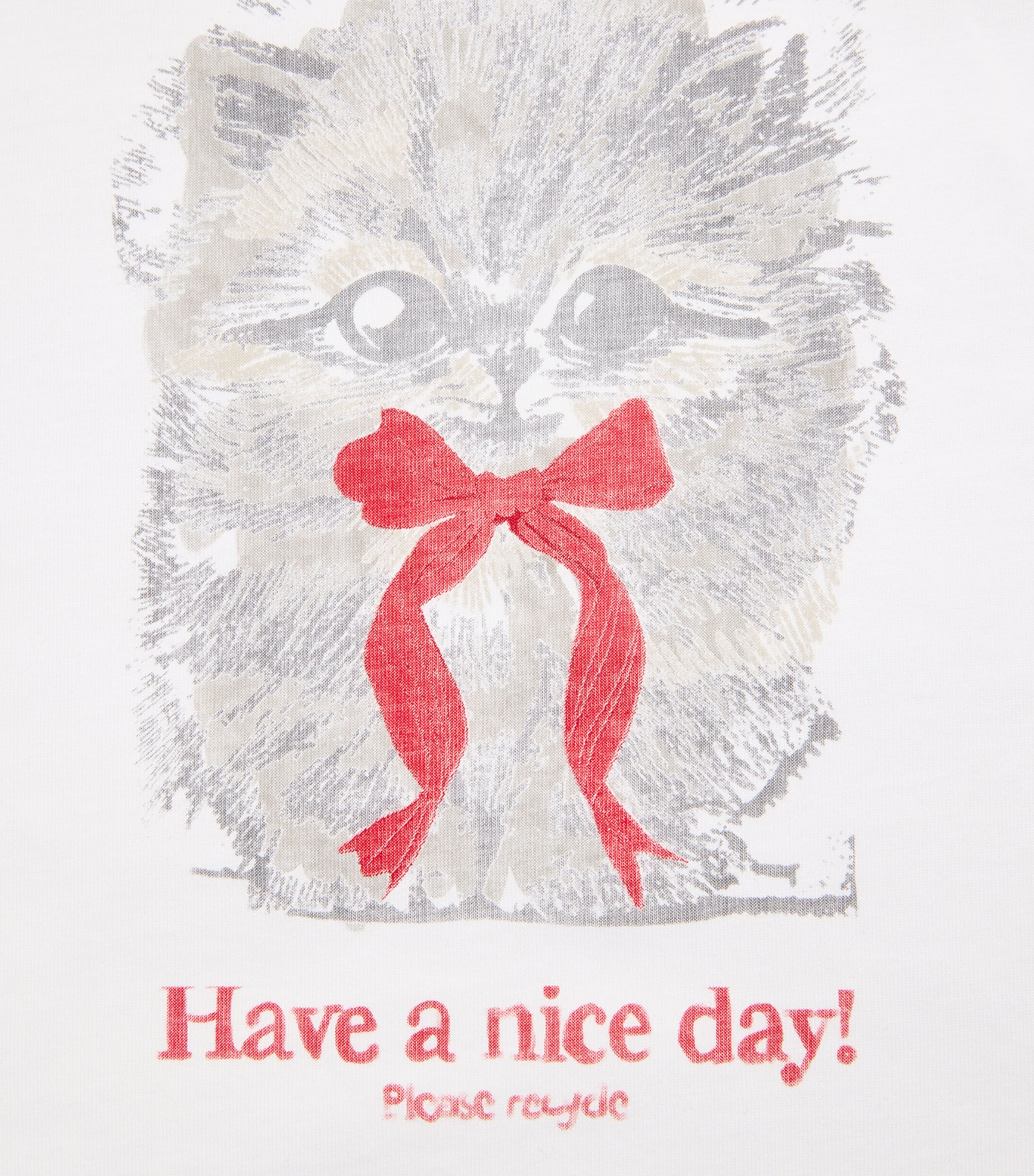 Organic Cotton Margot Kitty T-Shirt 151 BRIGHT WHITE Image 5