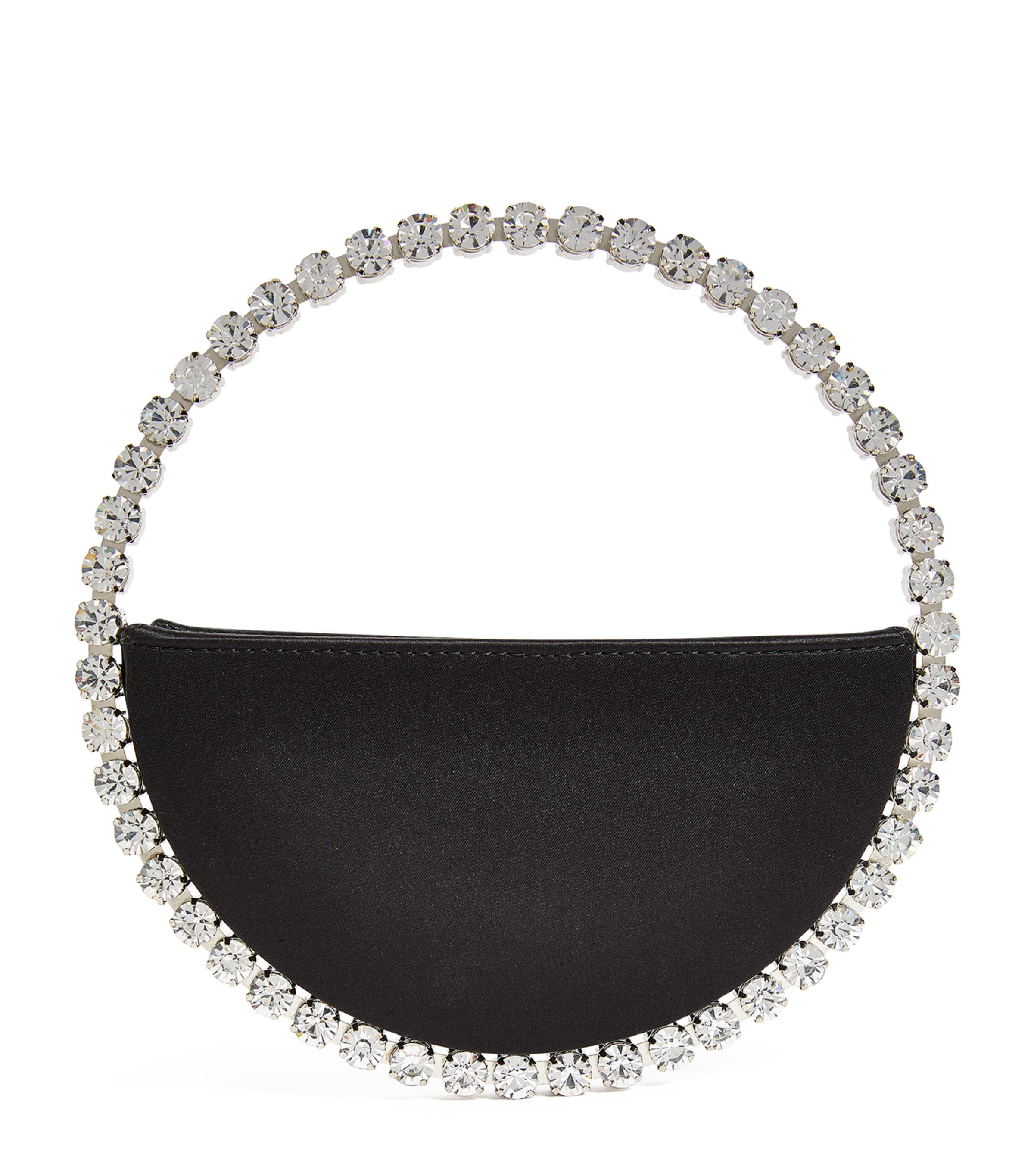 L'alingi Satin Embellished Eternity Clutch Bag In Black