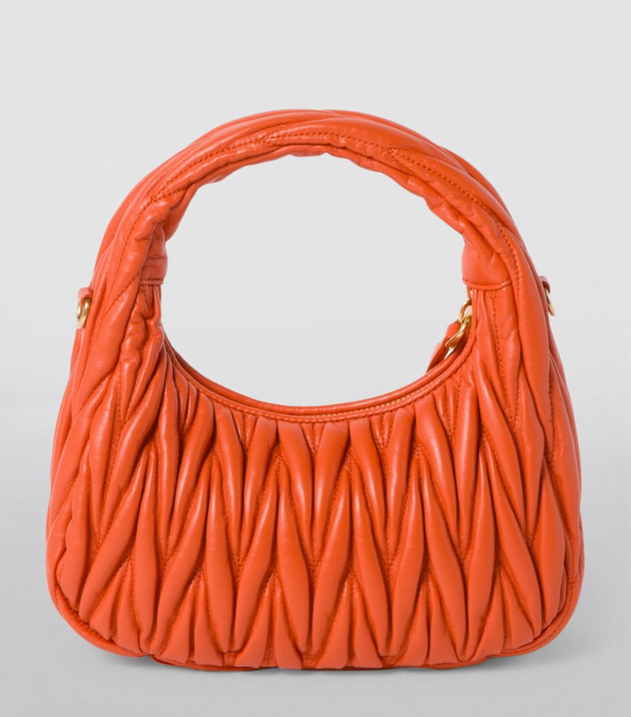 Small Matelassé Leather Wander Top-Handle Bag F0049 Image 3