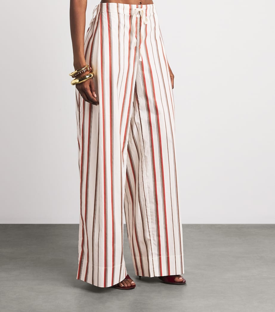 SIR. Womens Stripe Drawstring Alva Trousers Laila Stripe Image 4