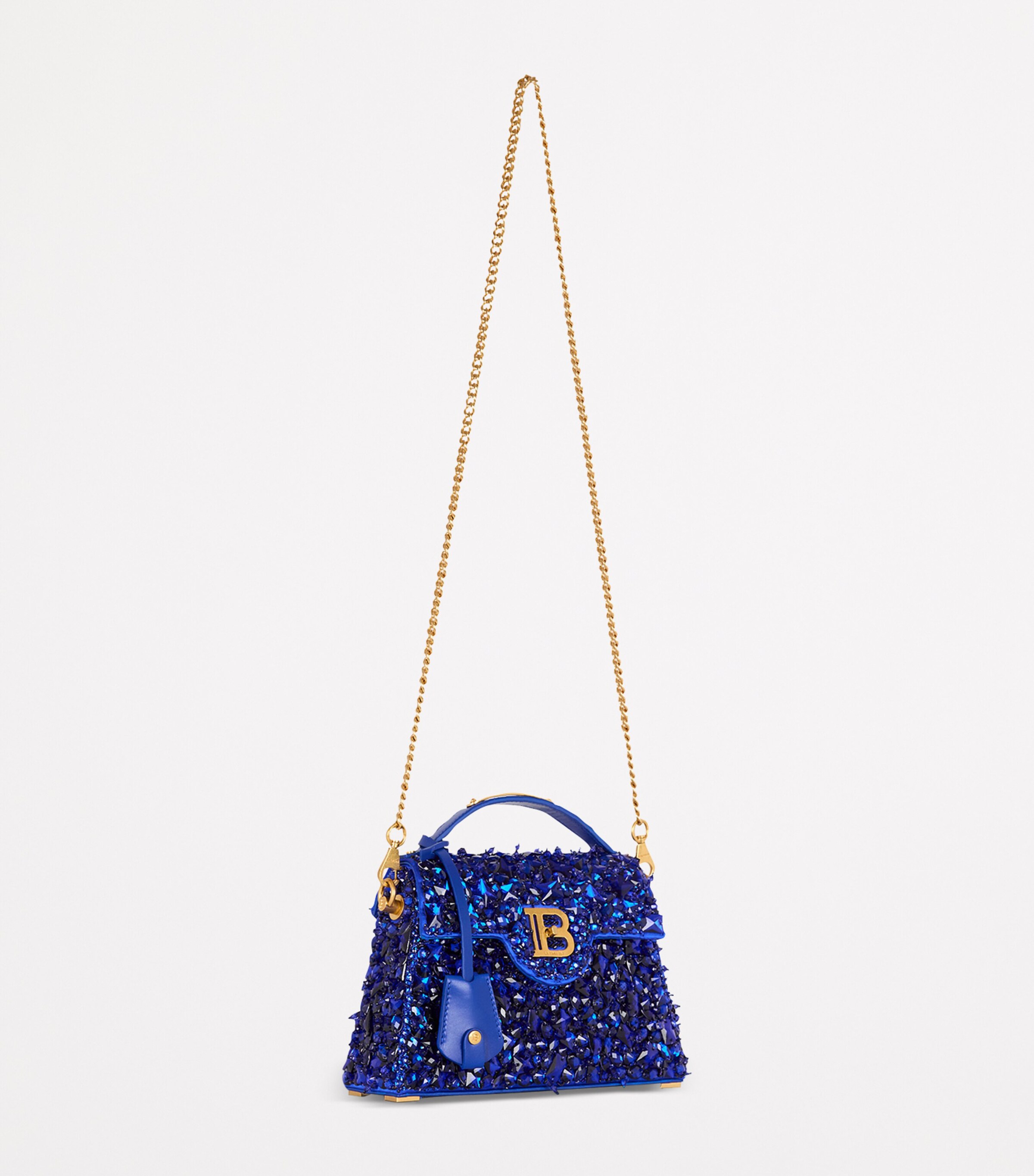 ショルダーバッグ・ポシェット BALMAIN Women Shoulder Bags 91262 EN1BQ954TTSD 89461 BLUE Balmain B-Buzz Dynasty Shoulder Bag | Harrods US