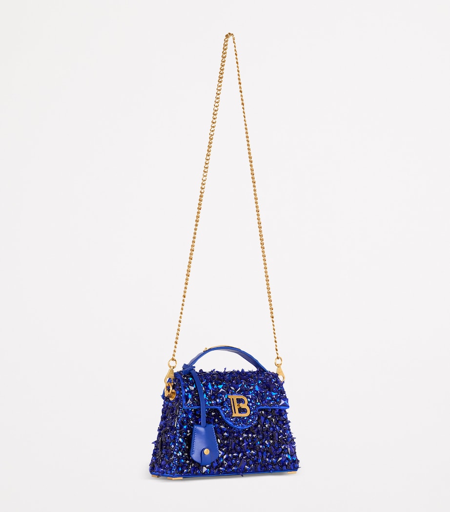Balmain B-Buzz Dynasty Shoulder Bag Bleu Lectrique Image 6