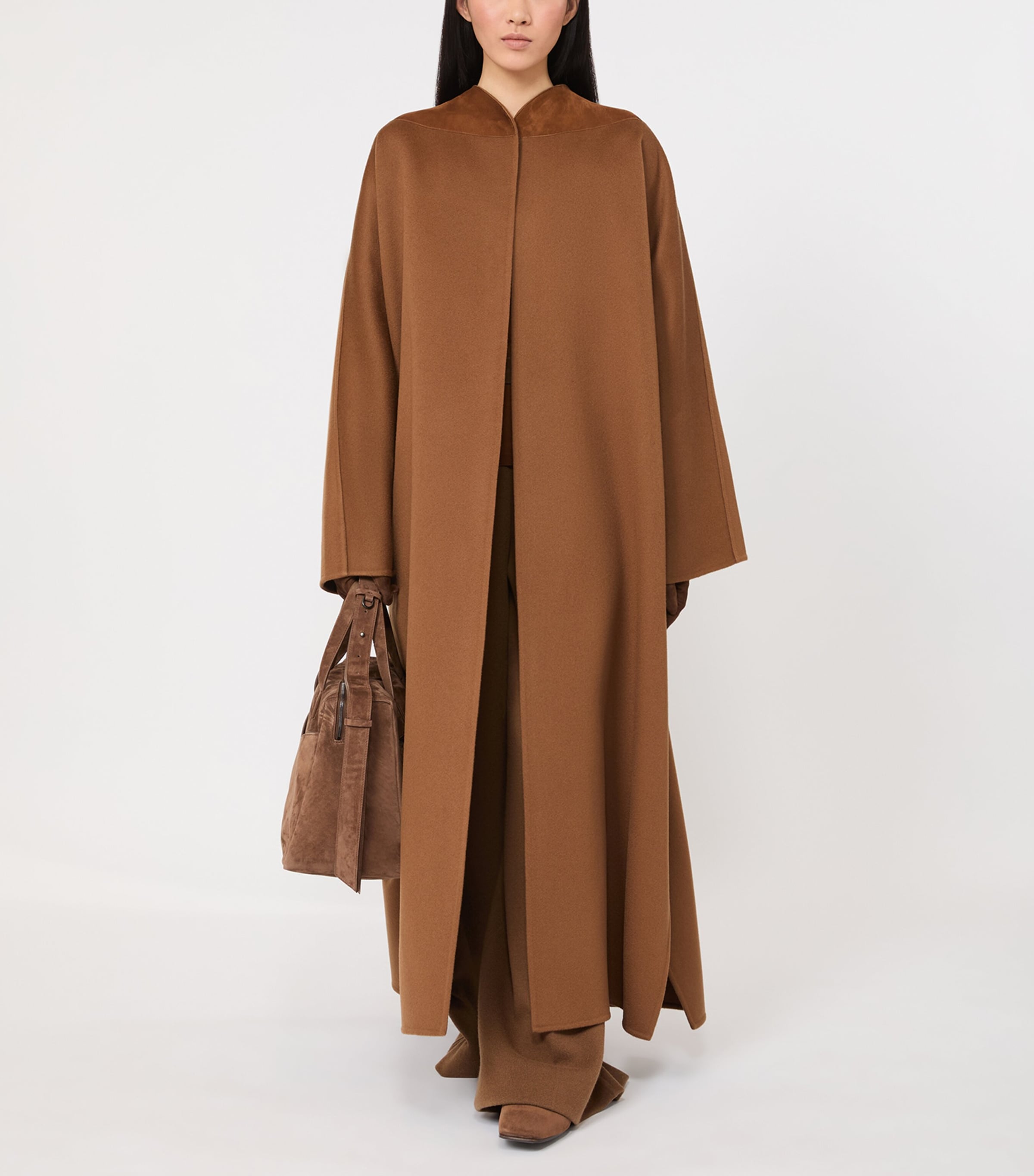 Max Mara Womens Wool-Cashmere Drawstring Trousers Camel Image 4