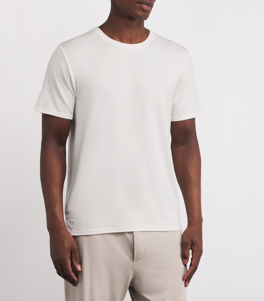 Stretch-Modal Lounge Classic T-Shirt WHT-WHITE Image 3