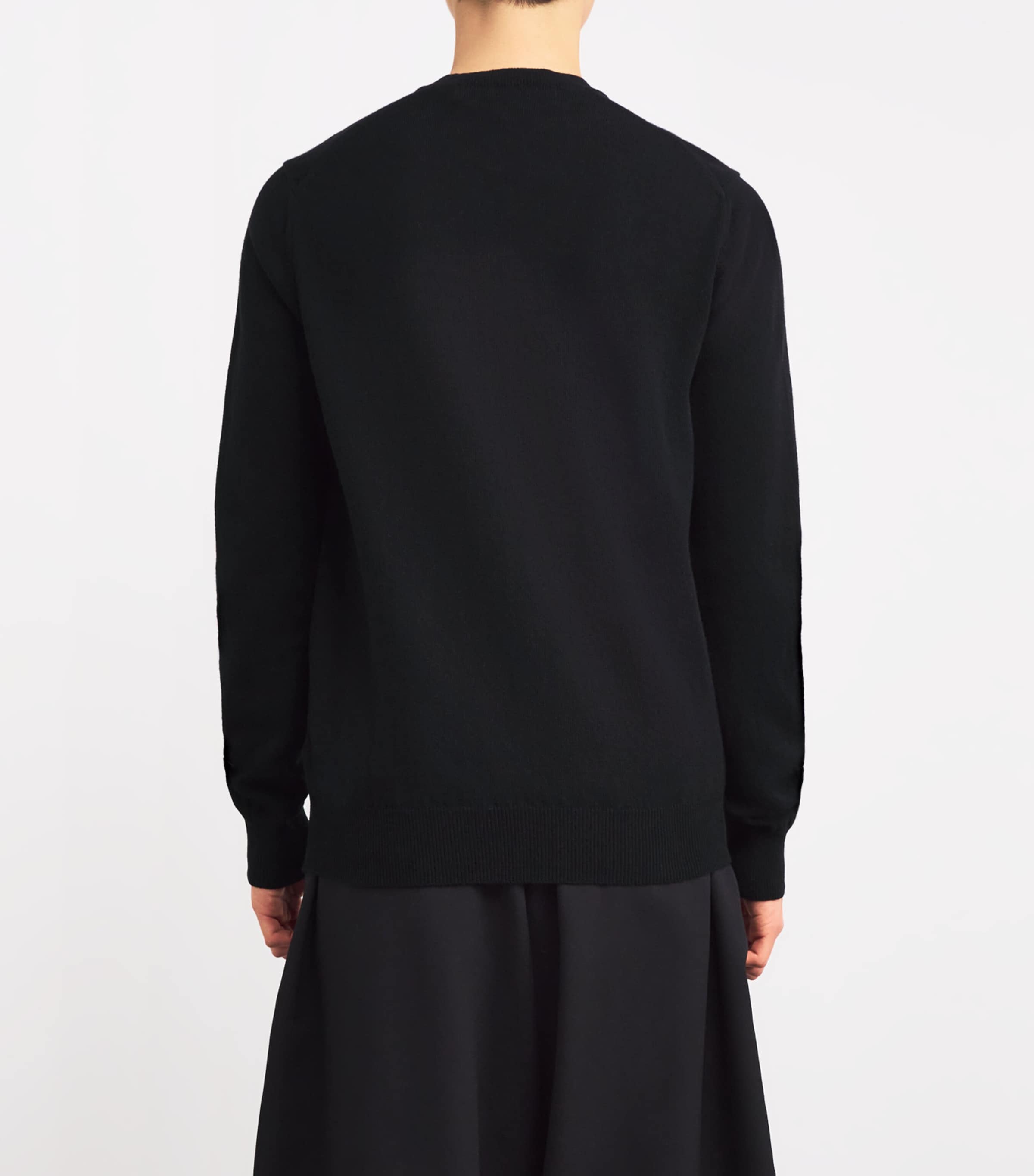 Wool Heart Cardigan BLACK Image 4