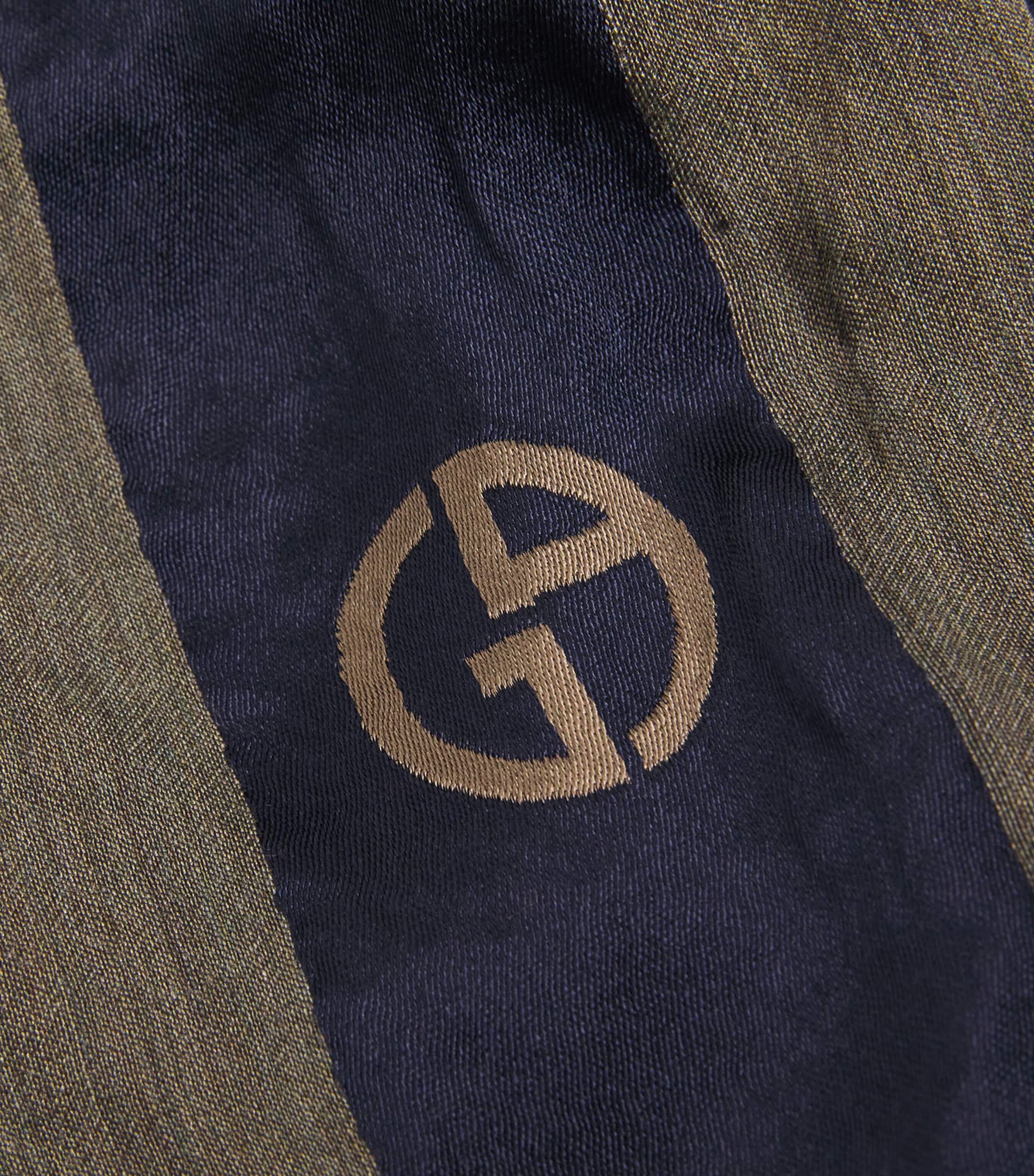 Logo Fringe Stole F7010 Image 4