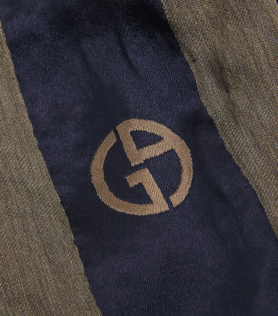 Logo Fringe Stole F7010 Image 4