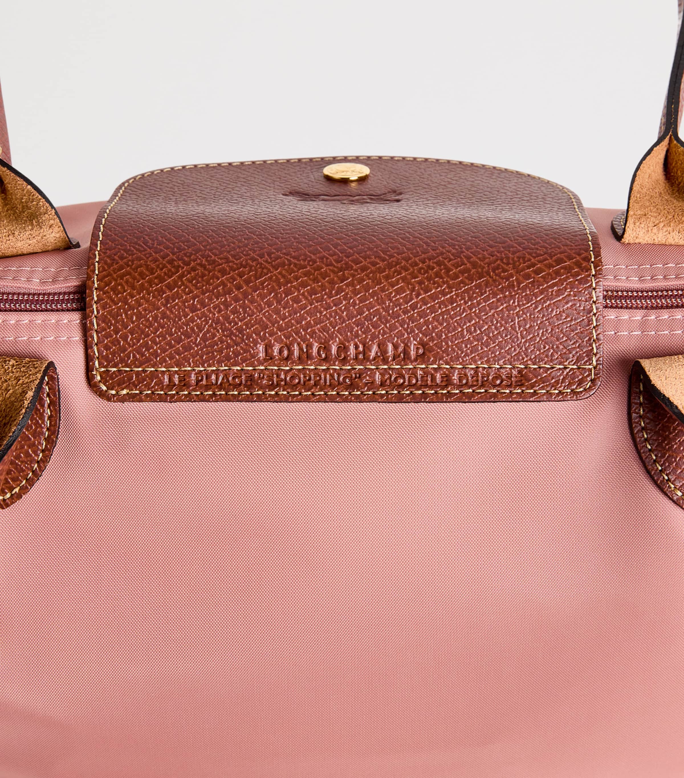 Large Le Pliage Original Tote Bag P96 PINK TEA Image 6