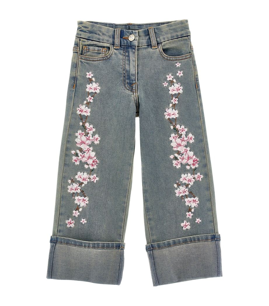 Embroidered Straight Jeans (2-16 Years) STONE+BEIGE Image 1