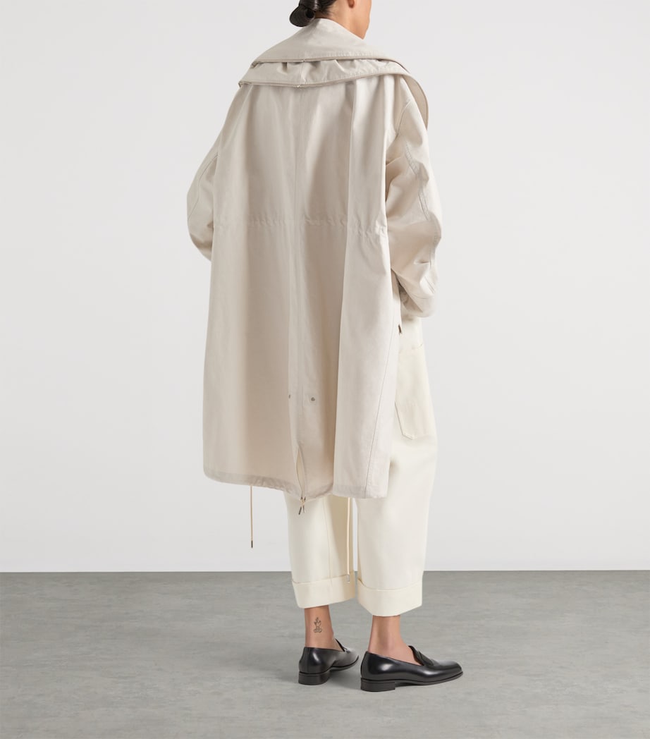 Cotton-Tech Double-Zip Parka LIGHT BEIGE Image 3