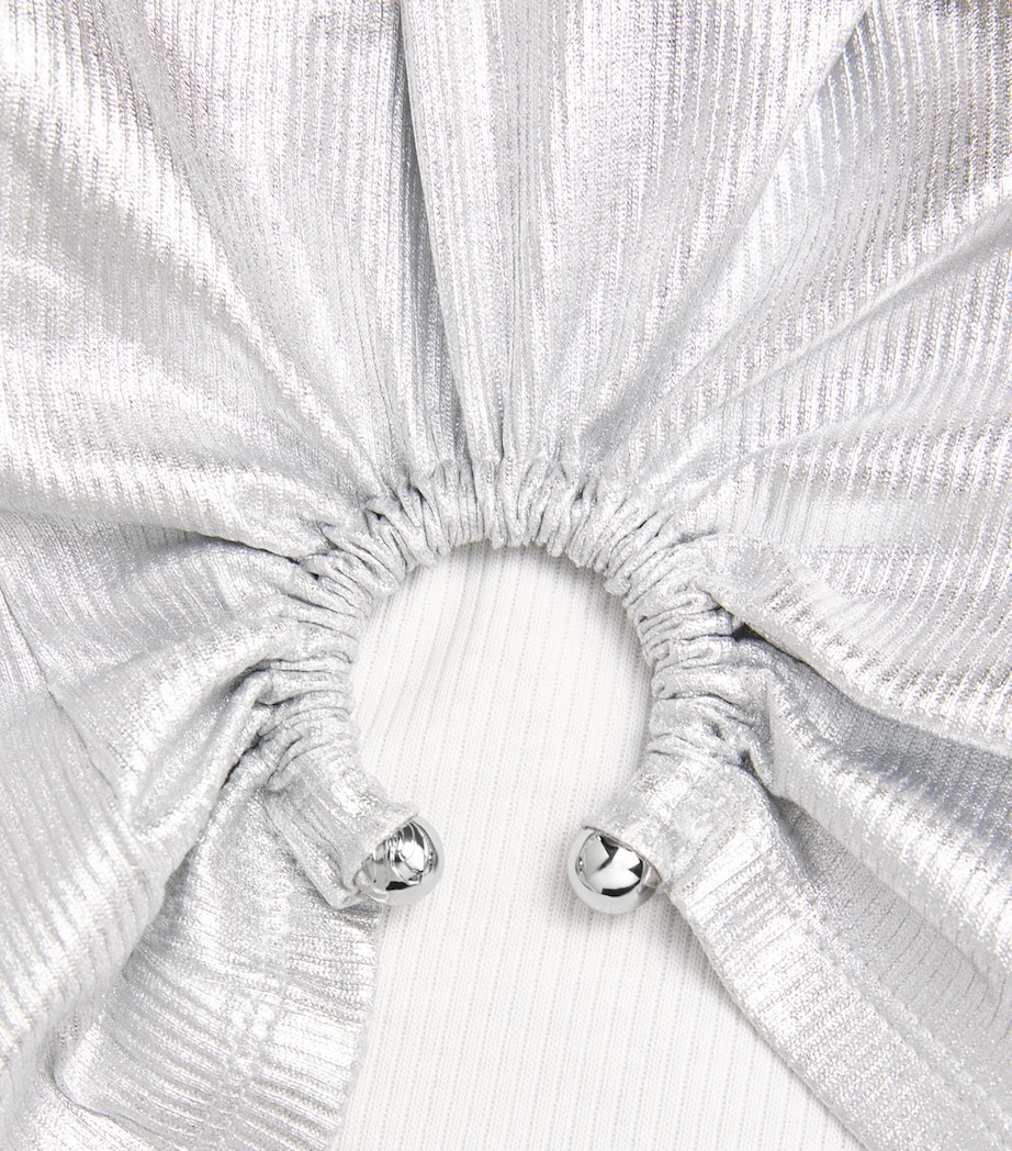 Stretch-Cotton Tank Top P040 SILVER Image 5