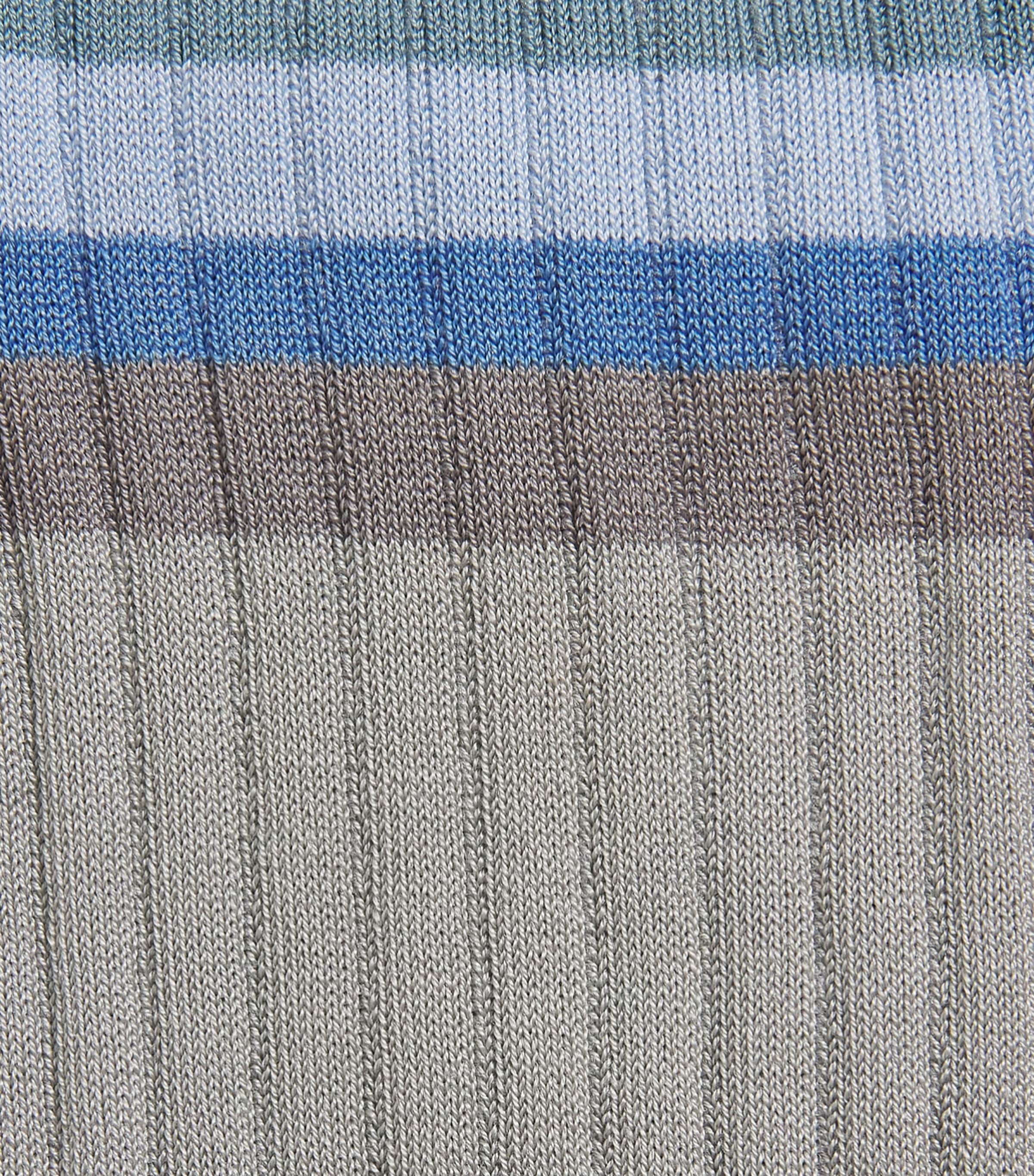Paul Smith Mens Ribbed Stripe Socks Blue Image 2