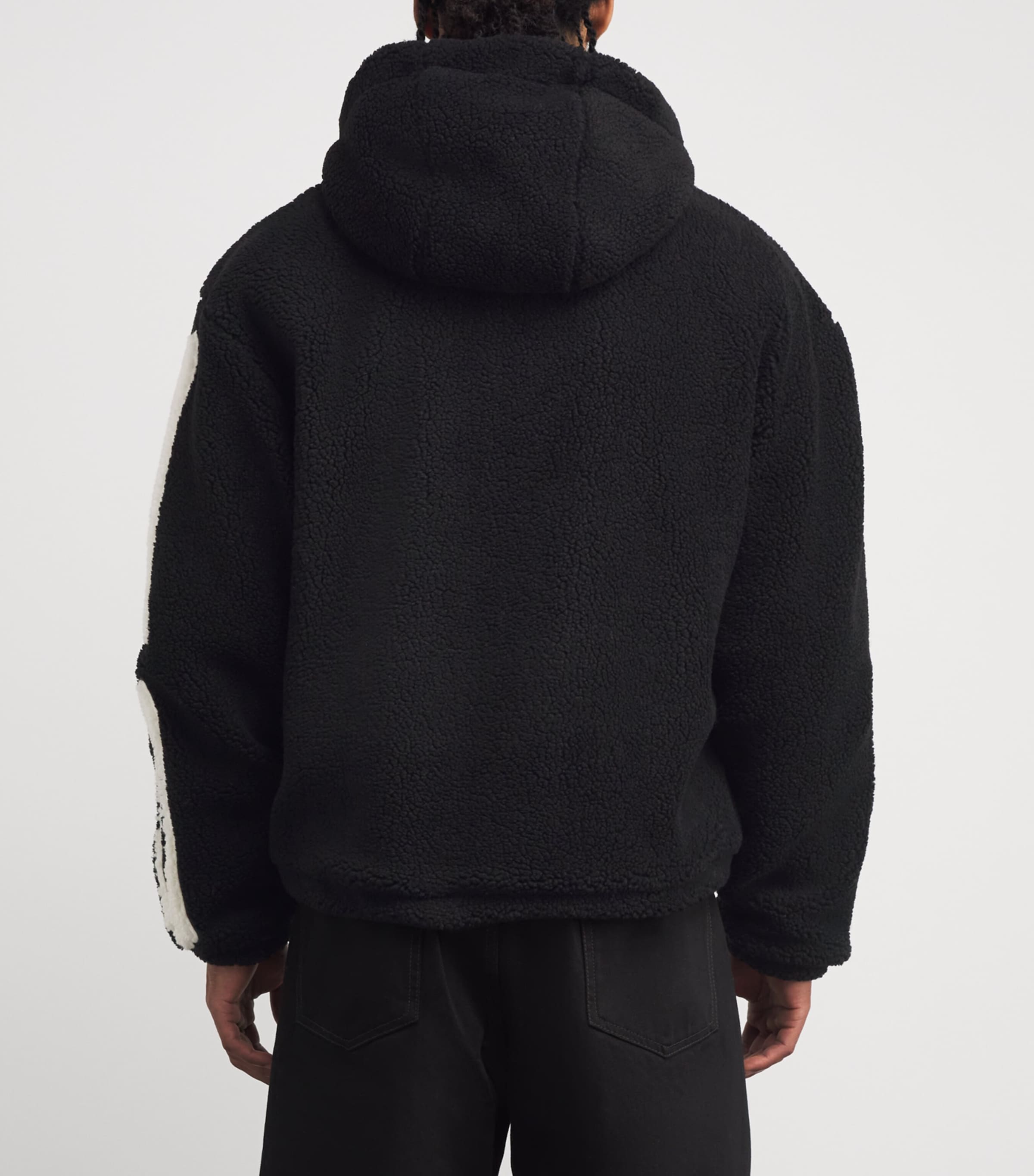 Fleece Bones Hoodie BLACK Image 4