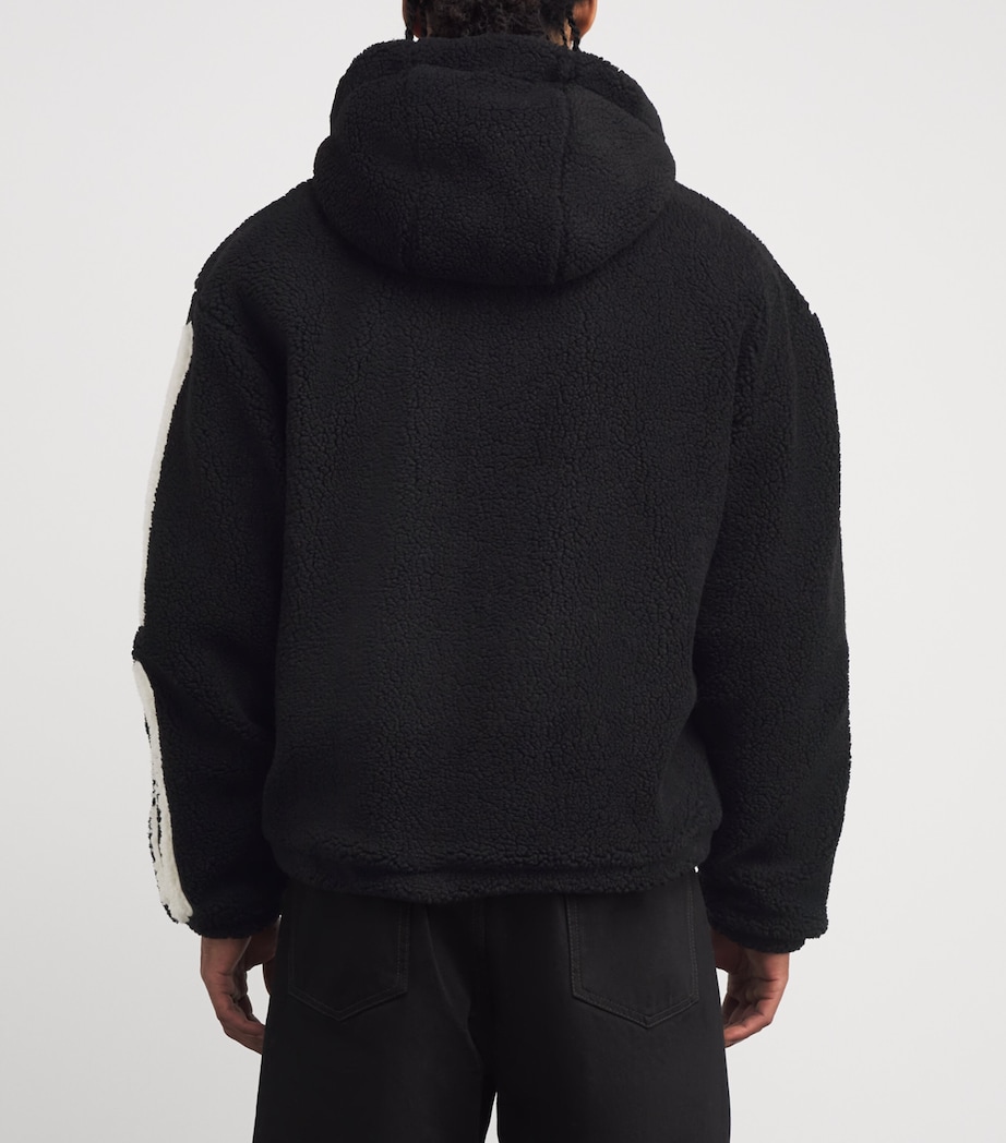Fleece Bones Hoodie BLACK Image 4