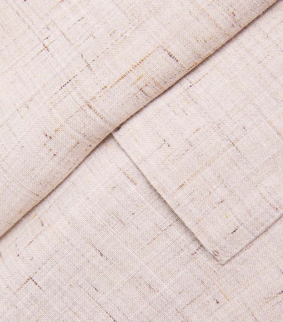 Barena Mens Slubbed Notched Collar Shirt Uni Image 5