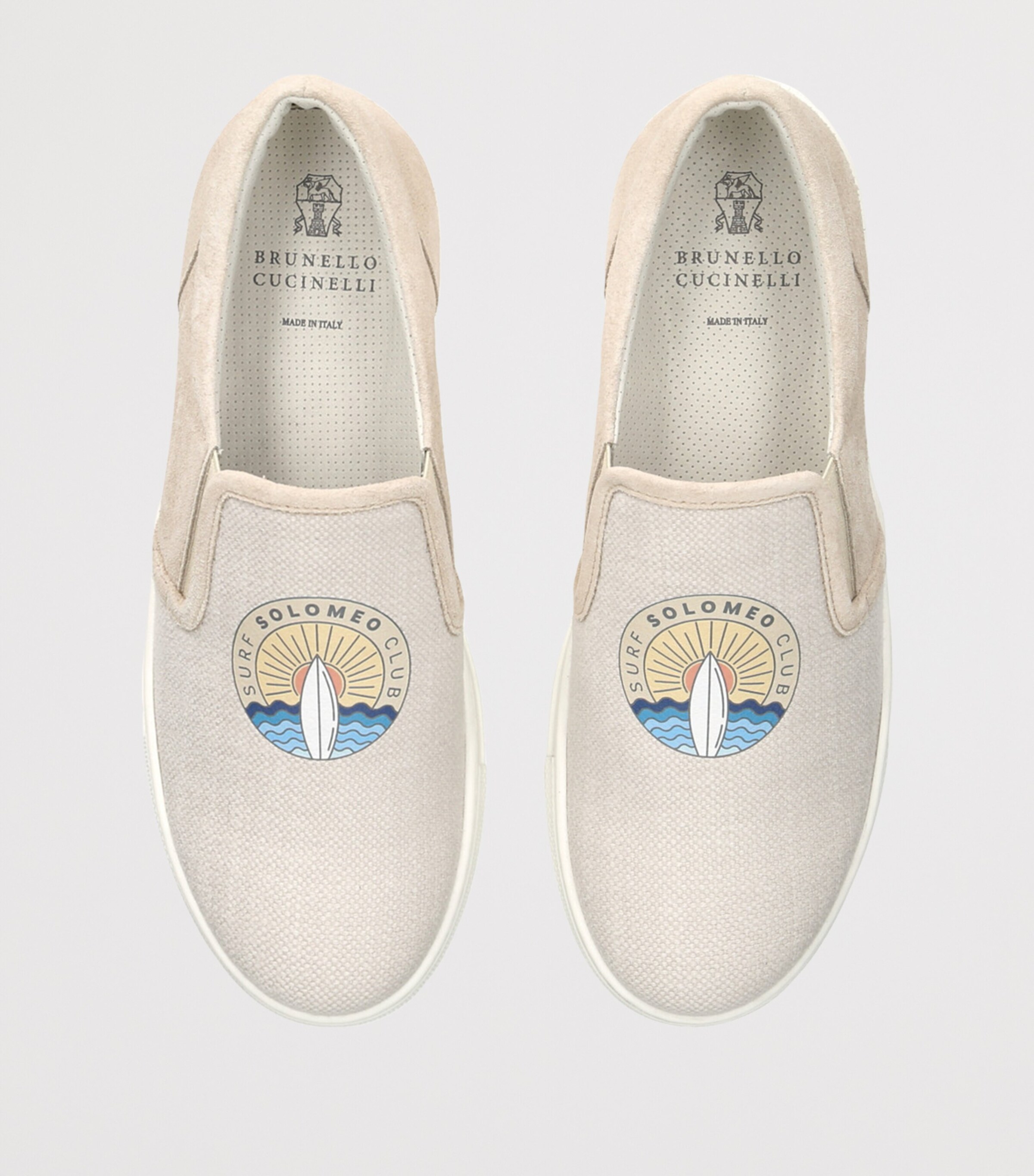 Canvas Slip-On Sneakers BEIGE Image 4