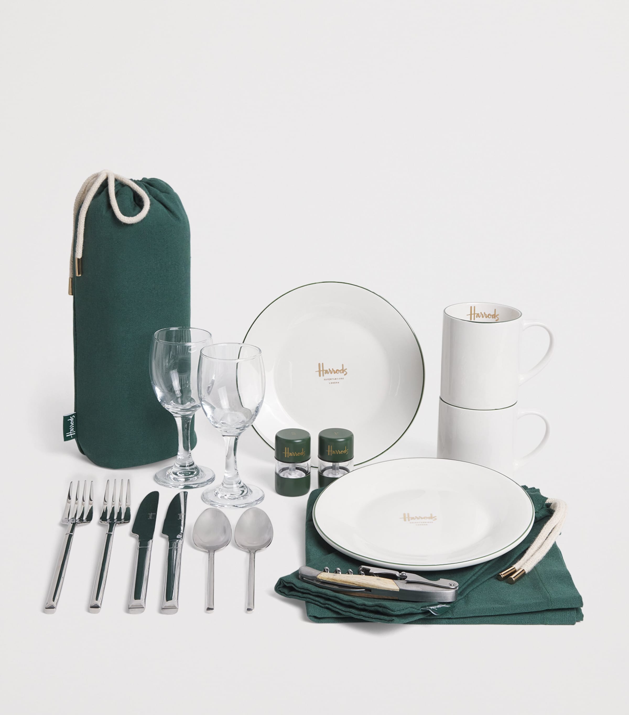 Fitted Picnic Hamper for 2 BROWN Image 3